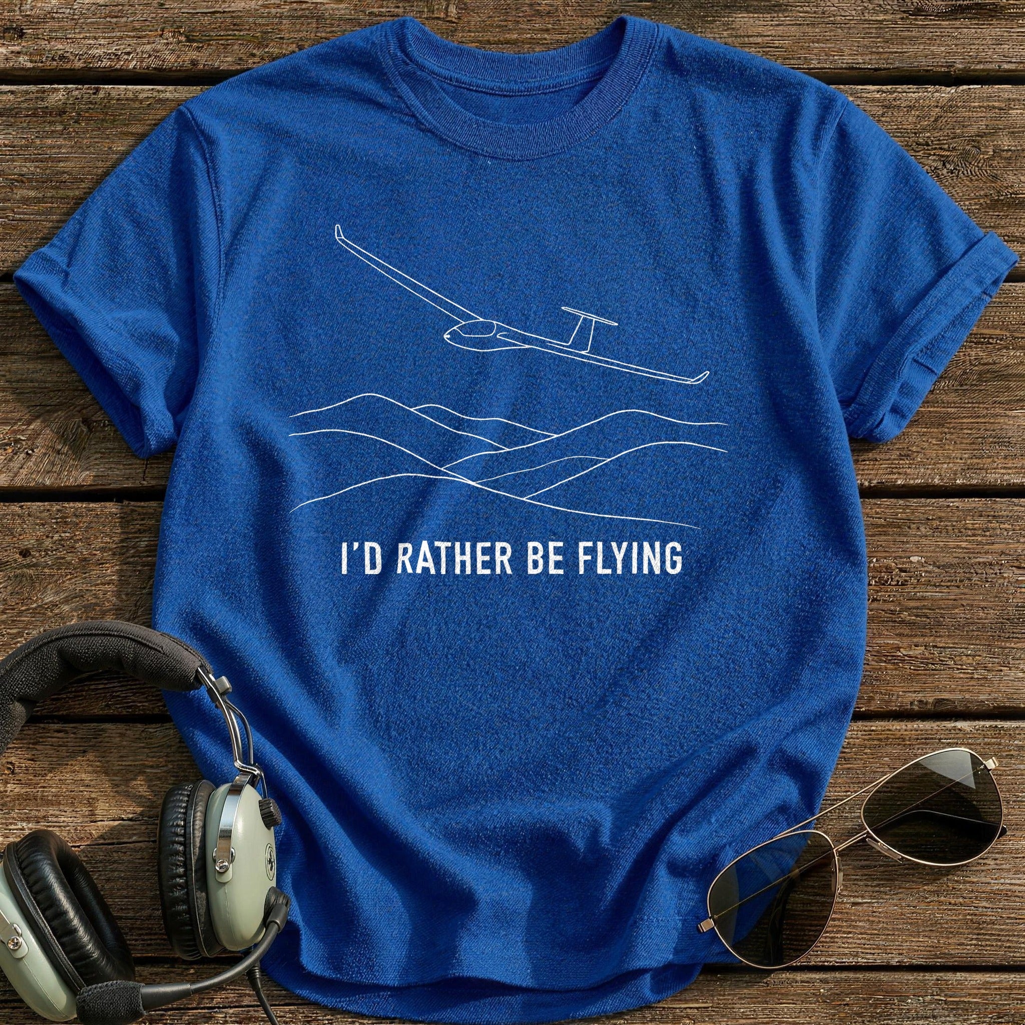 Id Rather Be Flying 83 T-Shirt - Royal