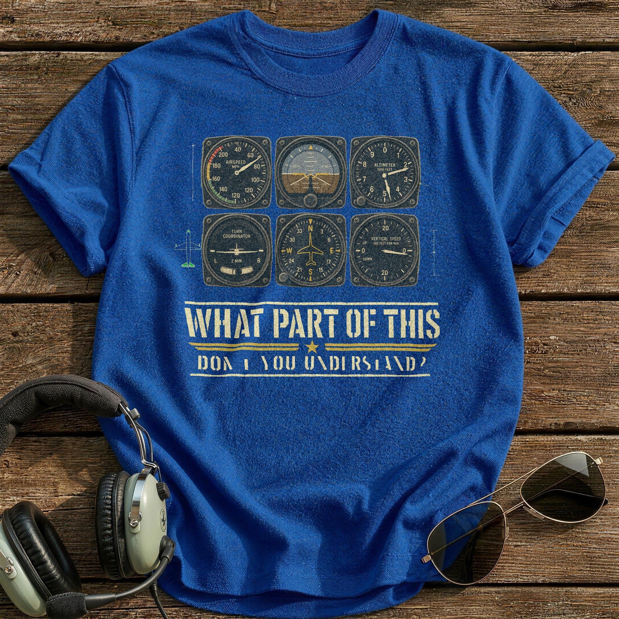 Instrument Comprehension T-Shirt - Royal