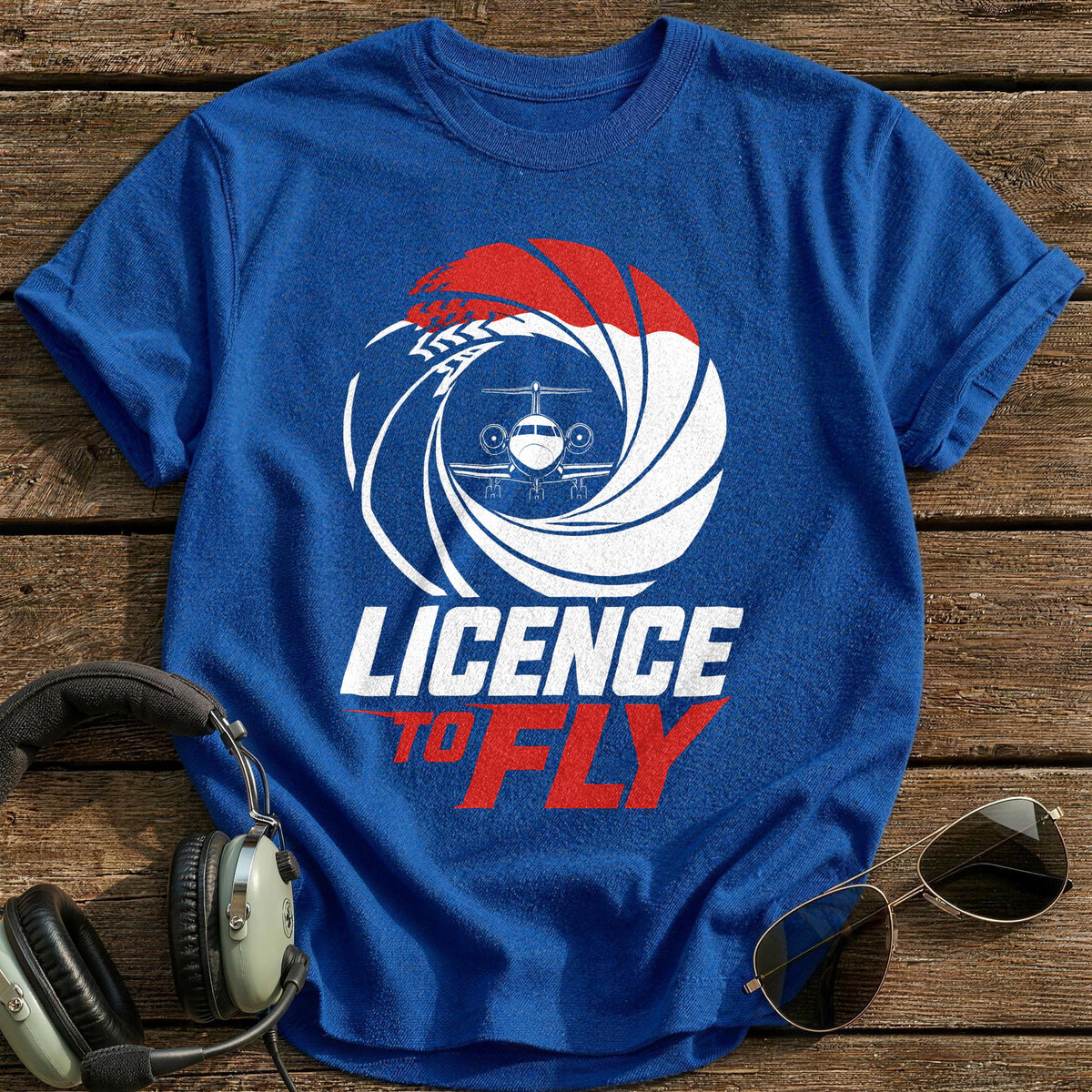 Licence to Fly T-Shirt - Royal