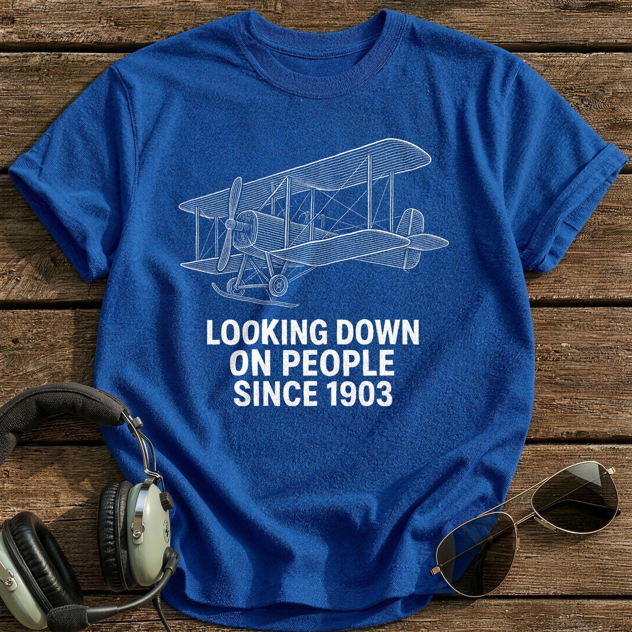 Looking Down 1903 38 T-Shirt - Royal