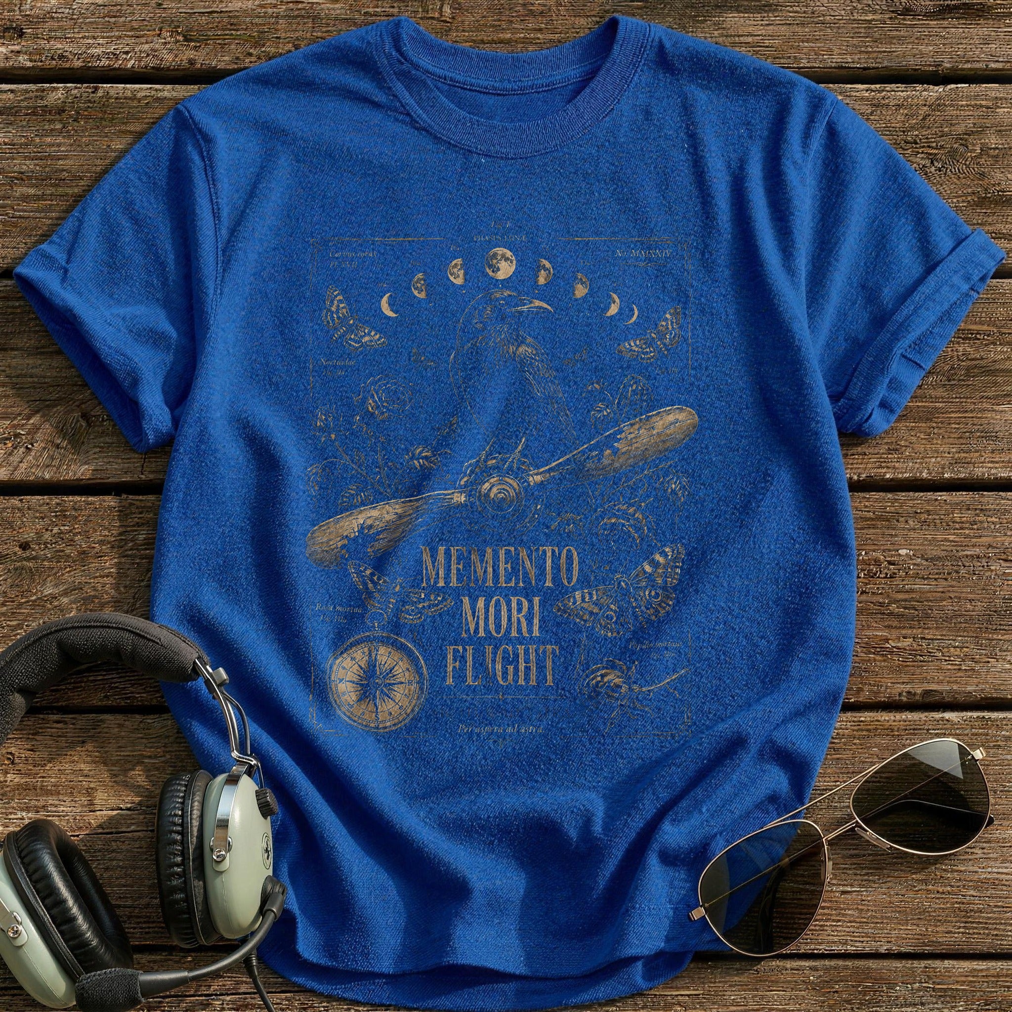 Memento Mori Flight 18 T-Shirt - Royal