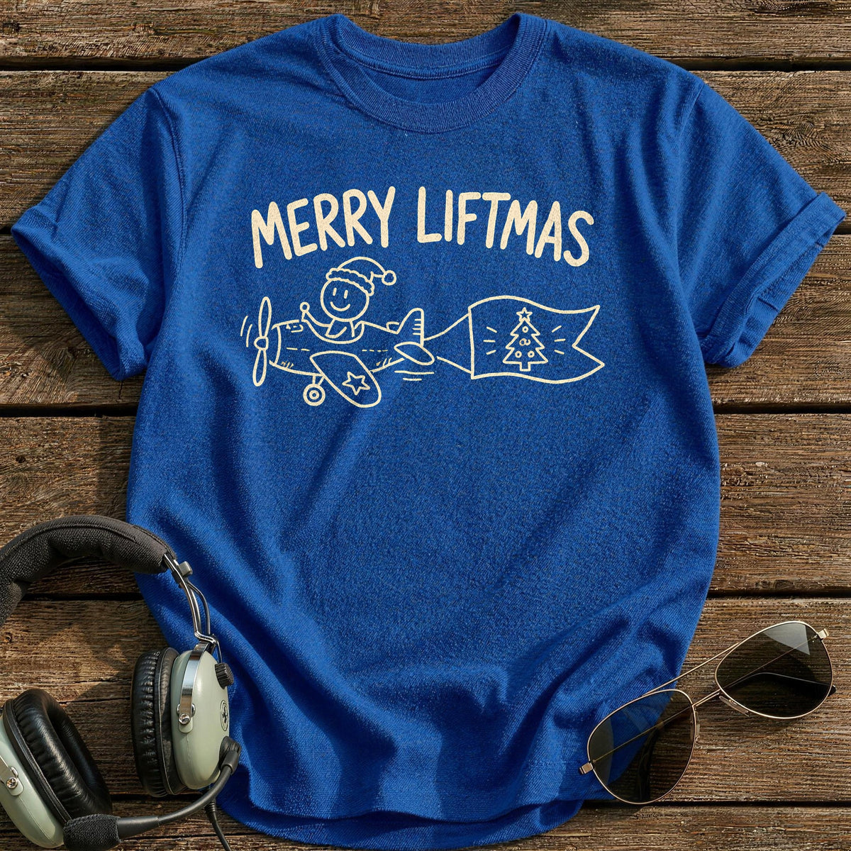 Merry Liftmas 86 T-Shirt - Royal