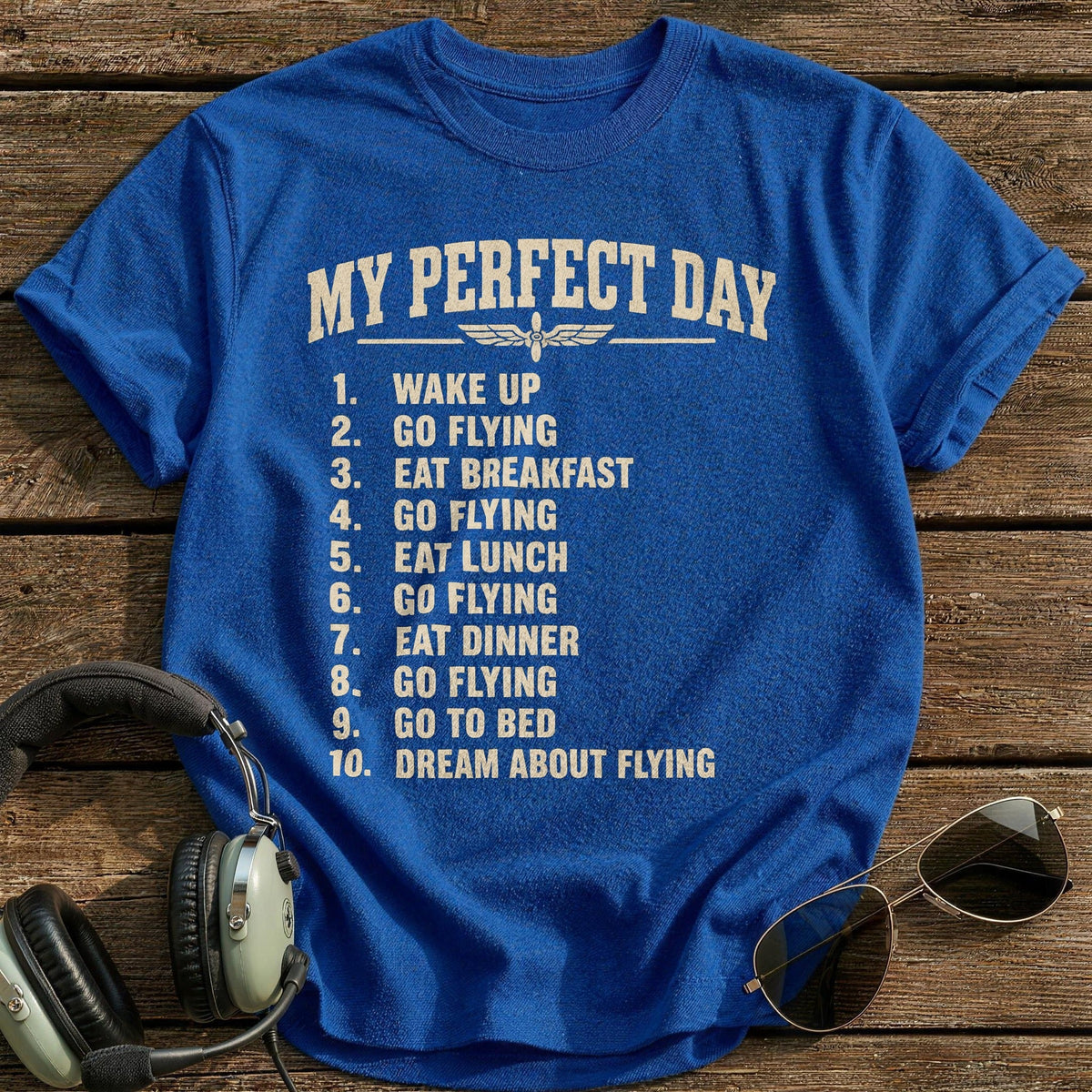 My Perfect Day Kids T-Shirt - Royal
