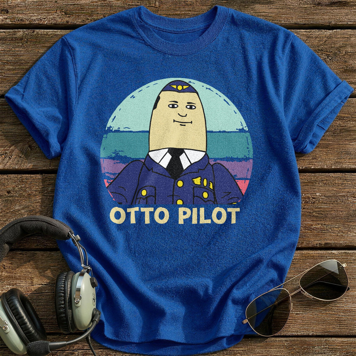 Otto Pilot T-Shirt - Royal