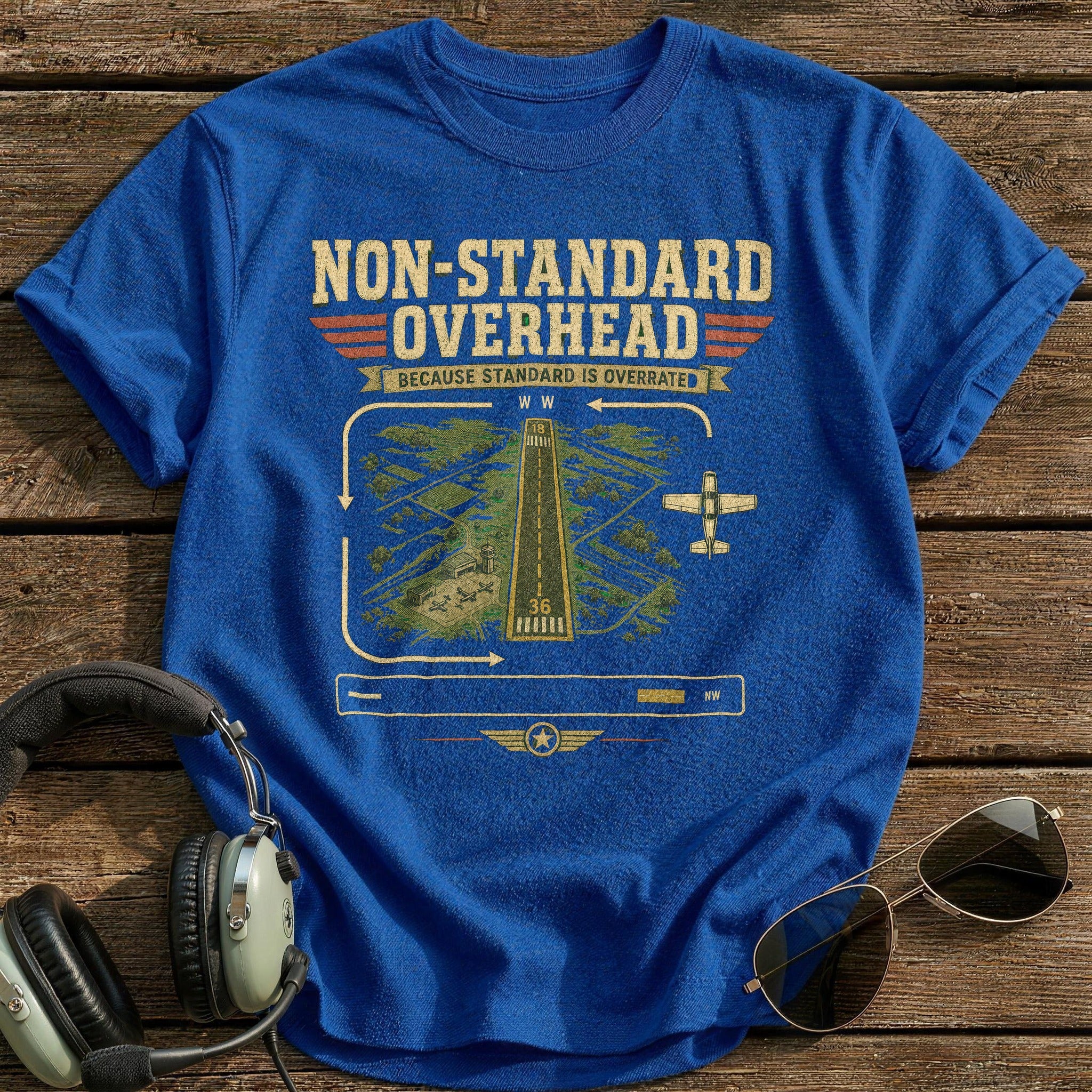 Overhead Clearance T-Shirt - Royal