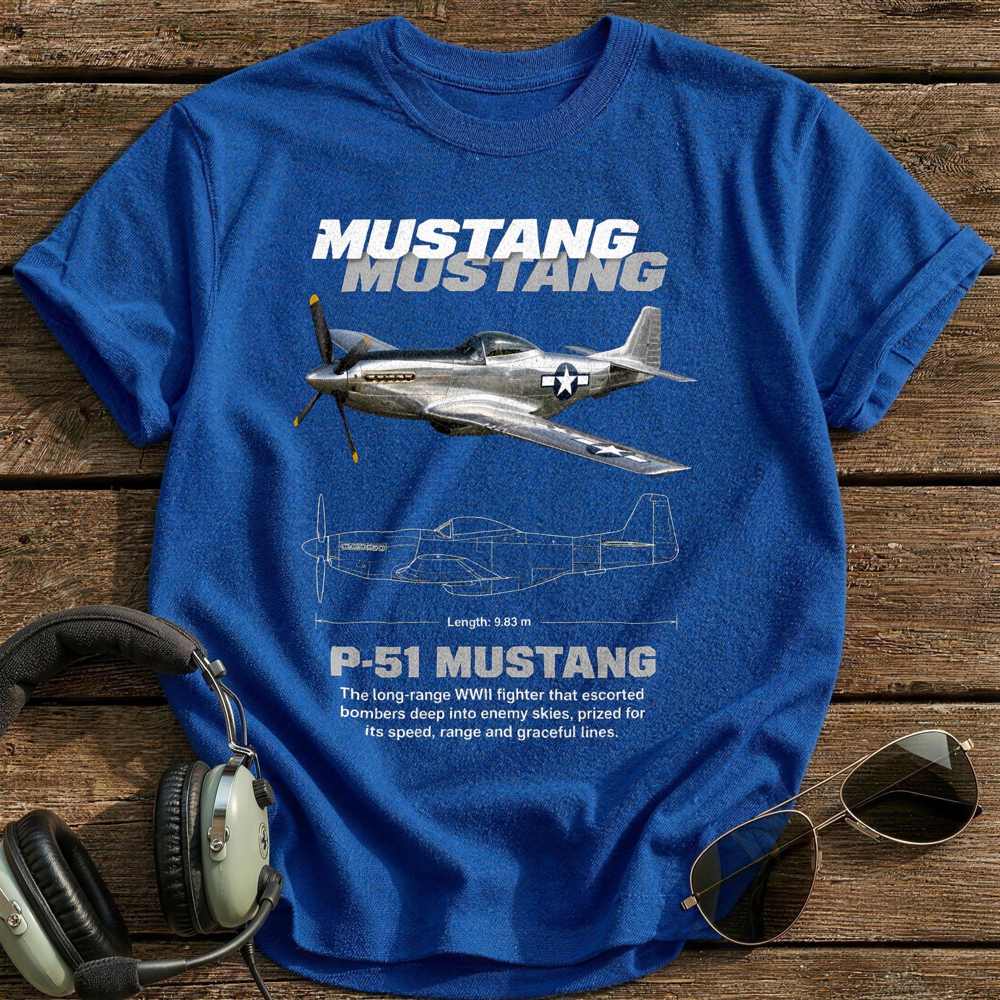 P51 16 T-Shirt - Royal