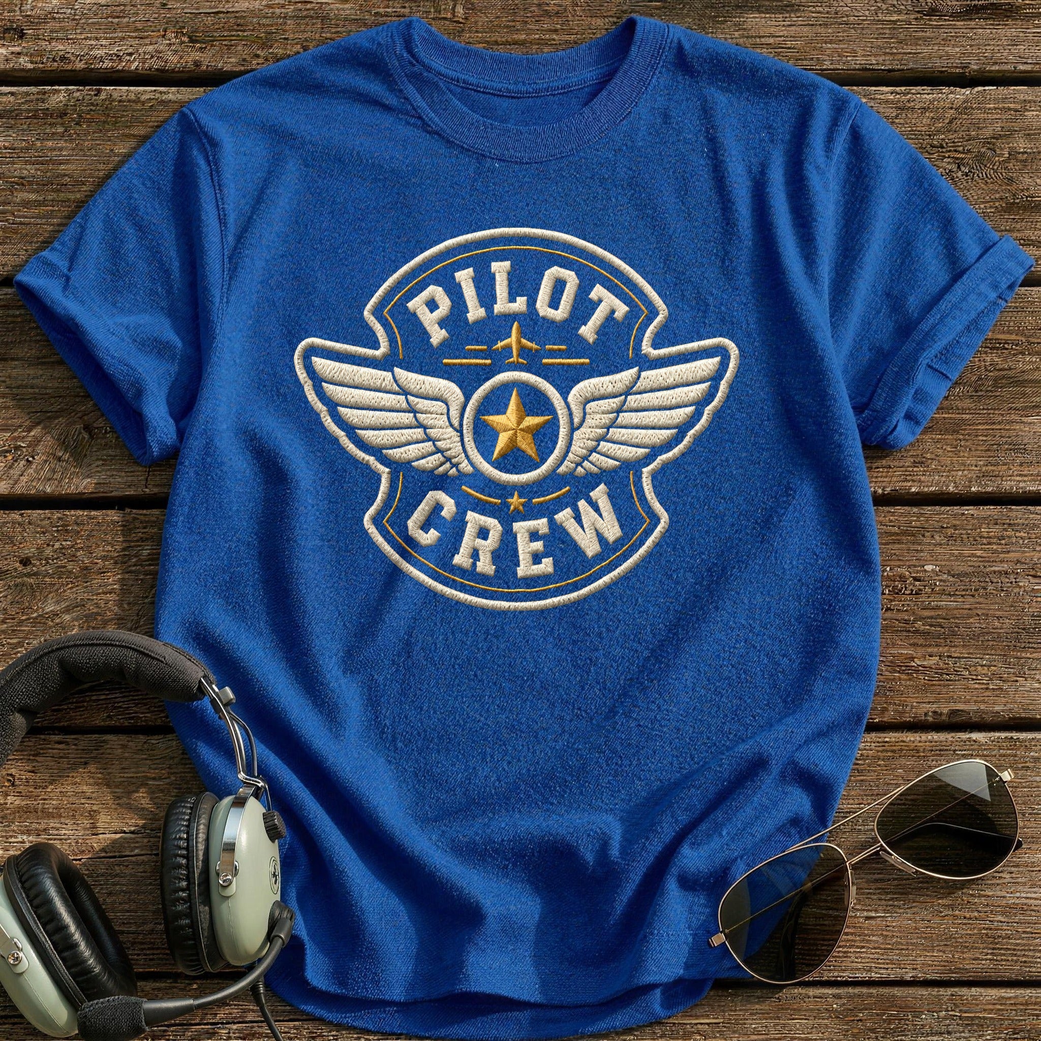 Pilot Crew Patch 68 T-Shirt - Royal