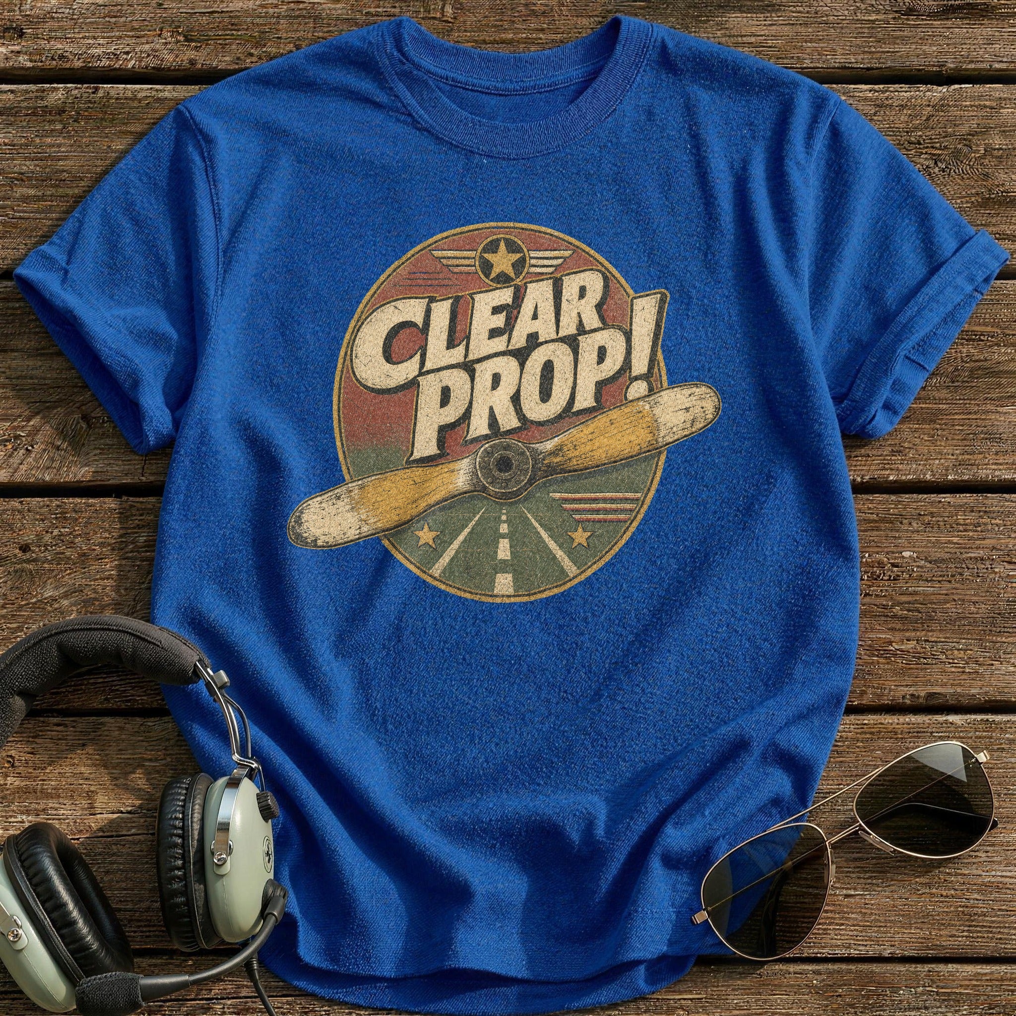 Prop Before Flight T-Shirt - Royal