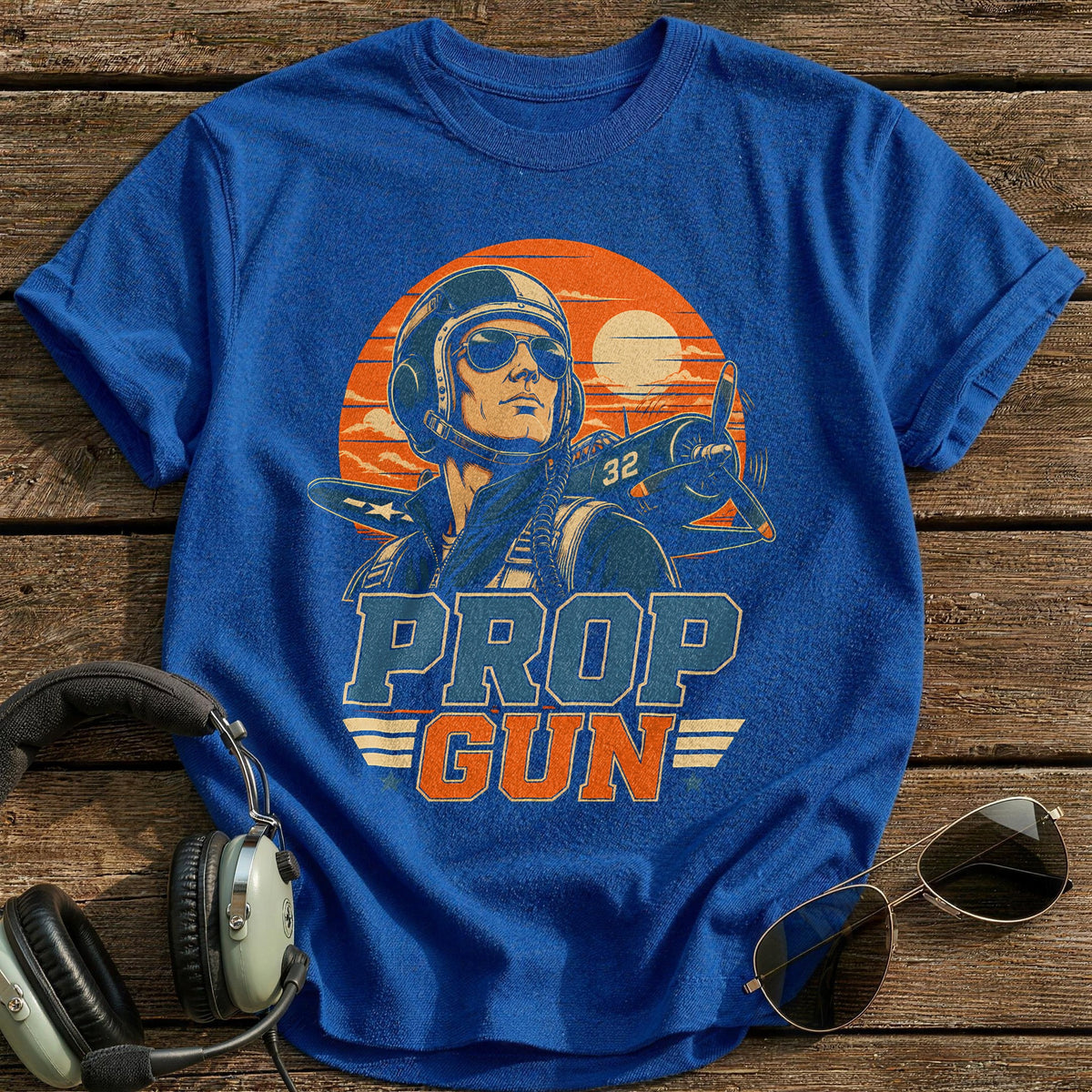 Prop Gun T-Shirt - Royal