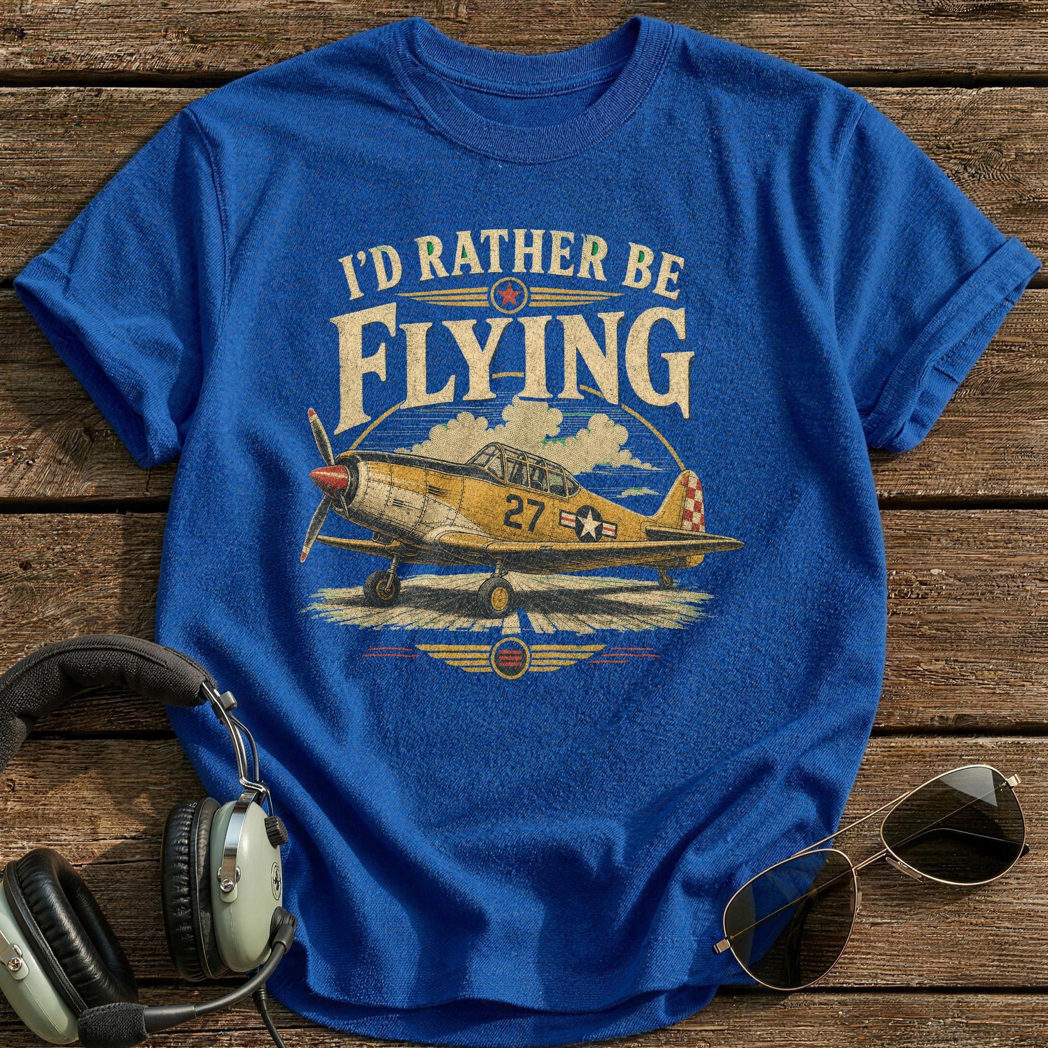 Rather Be Flying T-Shirt - Royal