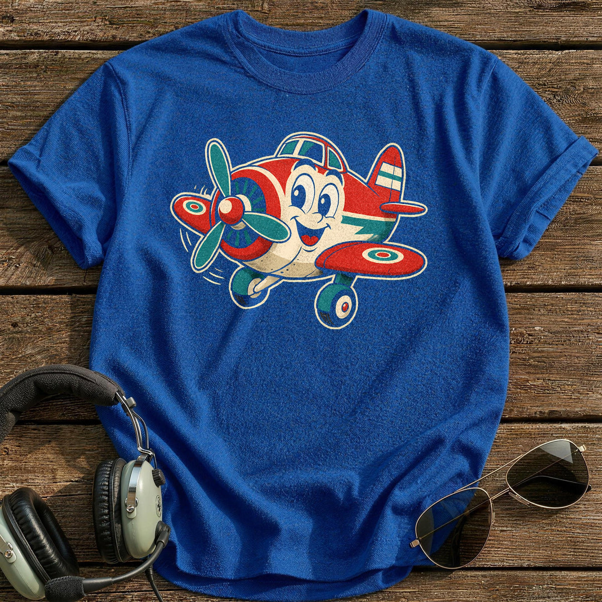 Retro Radial Joy T-Shirt - Royal