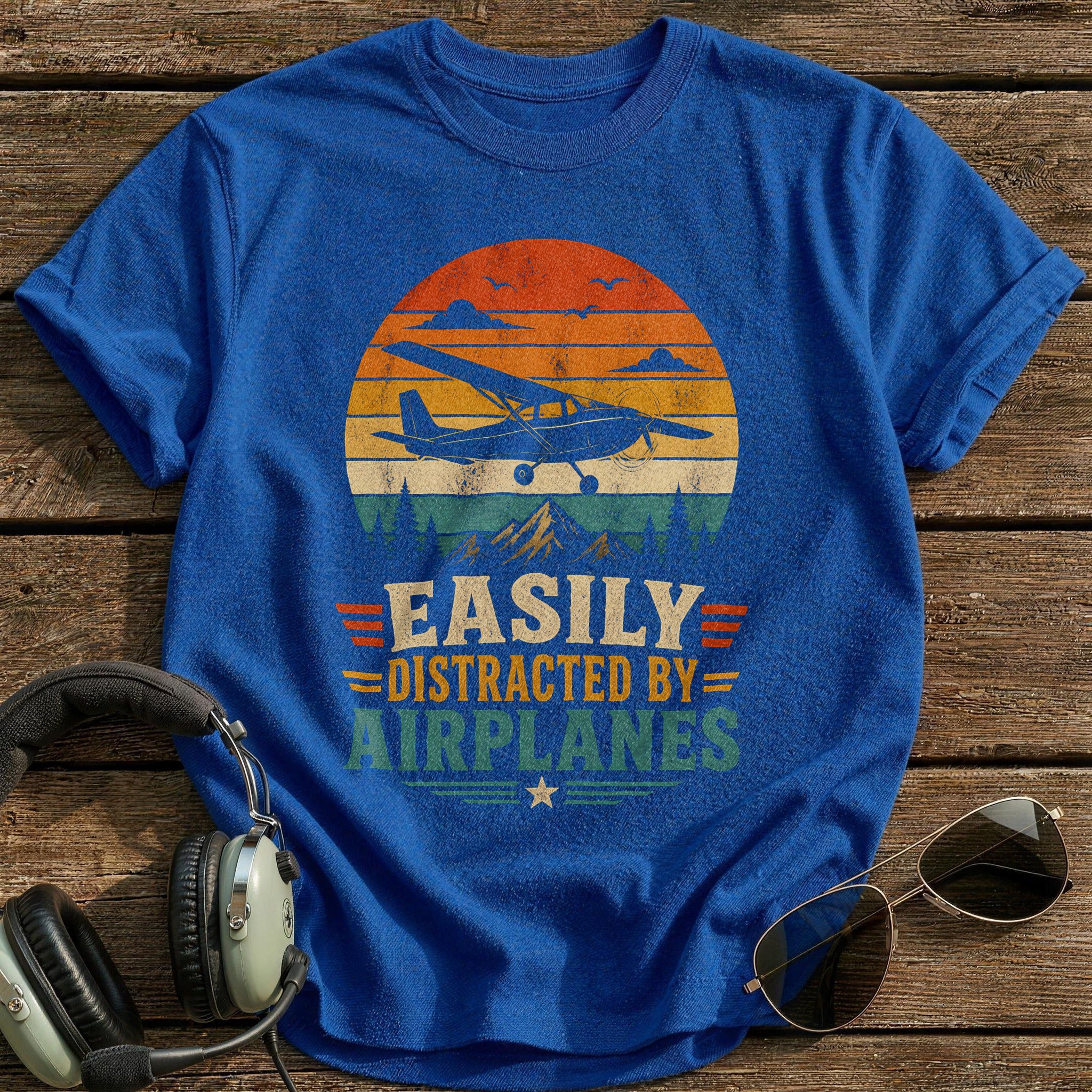 Retro Sunset Silhouette 86 - Royal