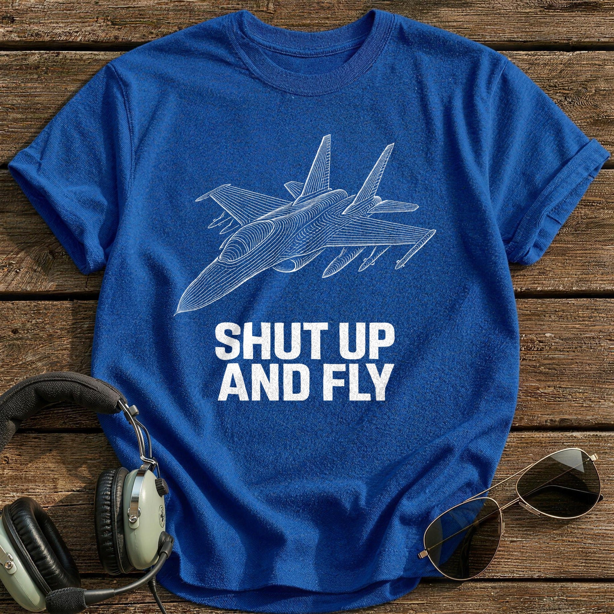Shut Up Fly 53 T-Shirt - Royal