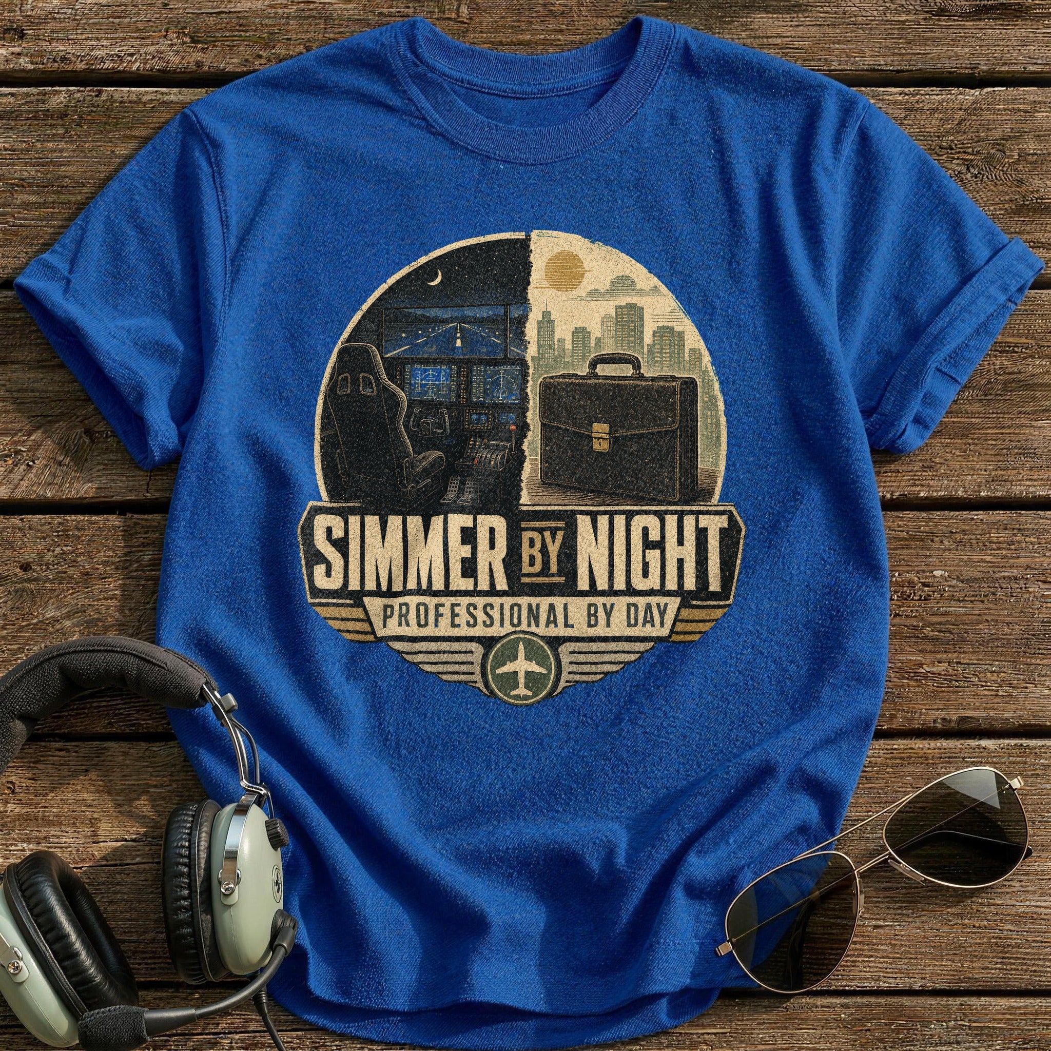 Simmer by Night T-Shirt - Royal