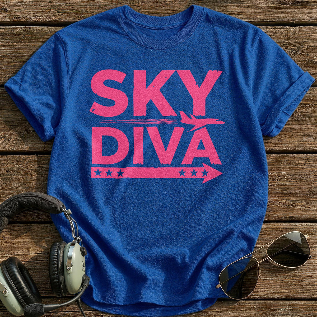 Sky Diva T-Shirt - Royal
