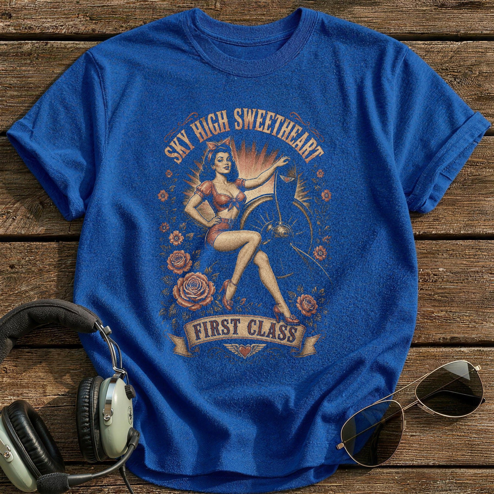 Sky High Sweetheart T-Shirt - Royal