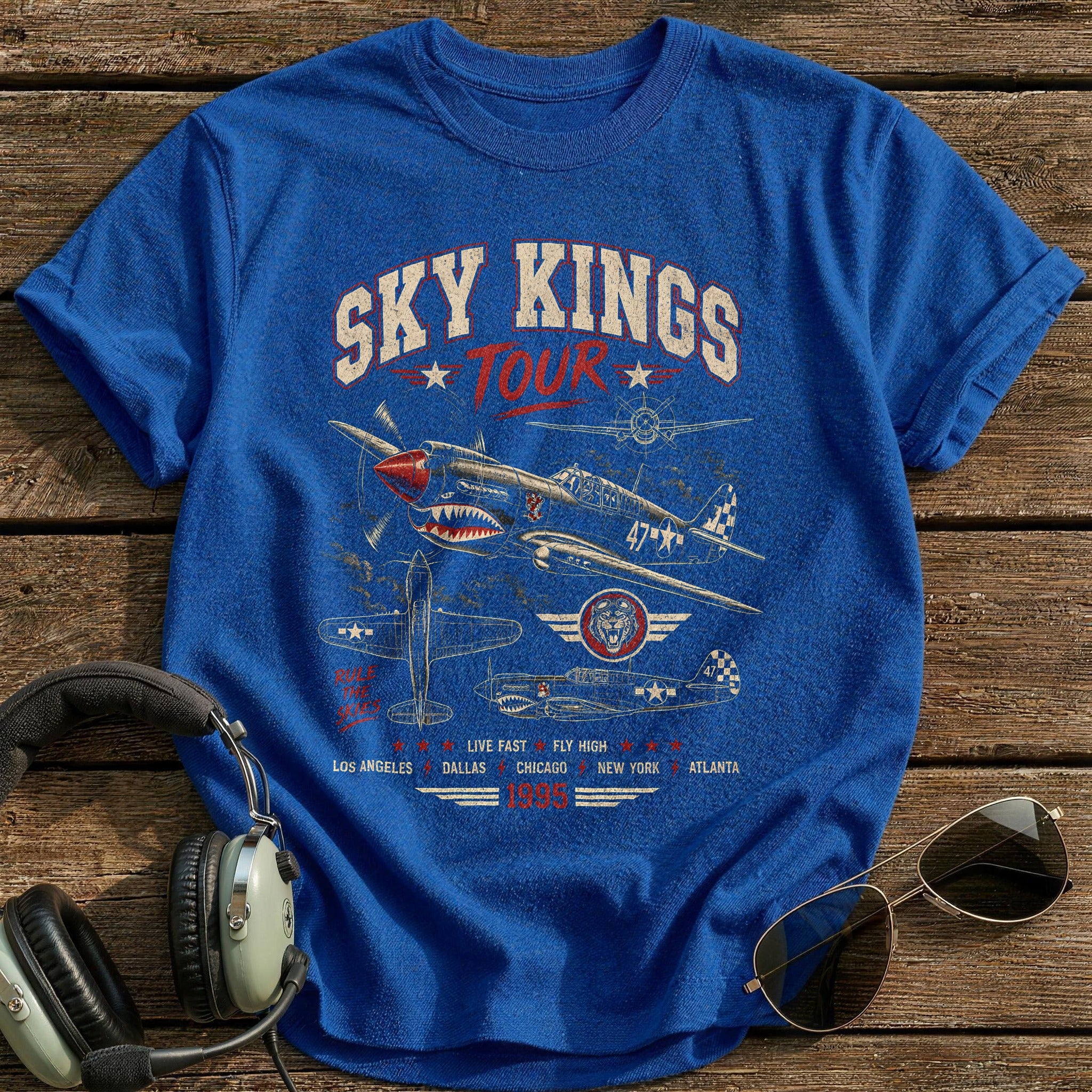 Sky Kings Tour Bootleg 23 T-Shirt - Royal
