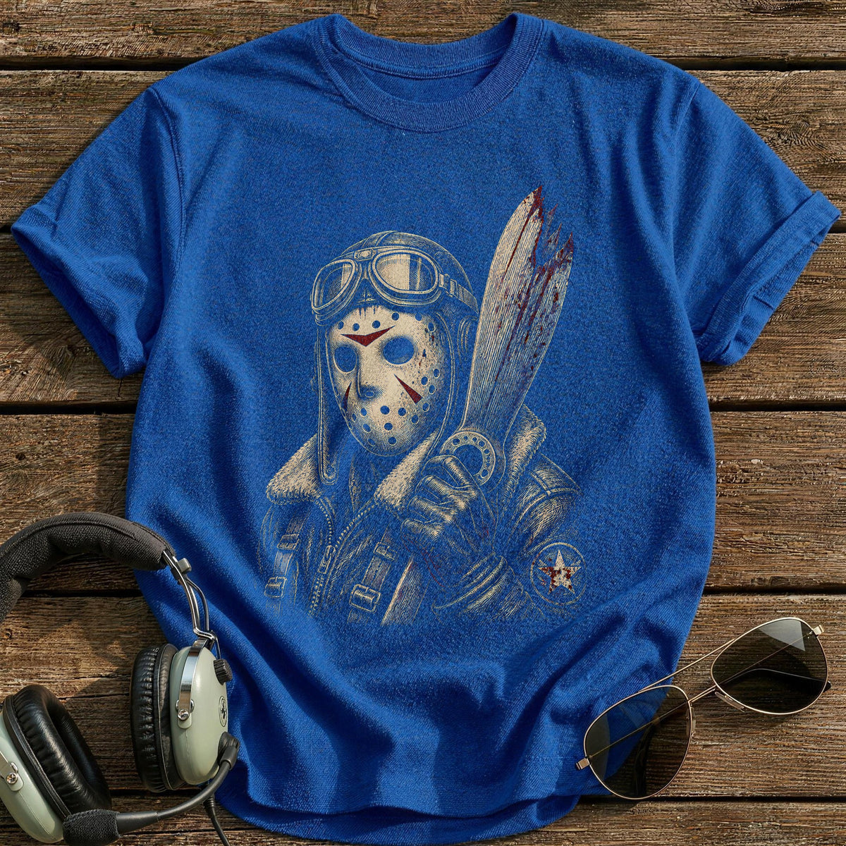 Slasher Etched 21 T-Shirt - Royal