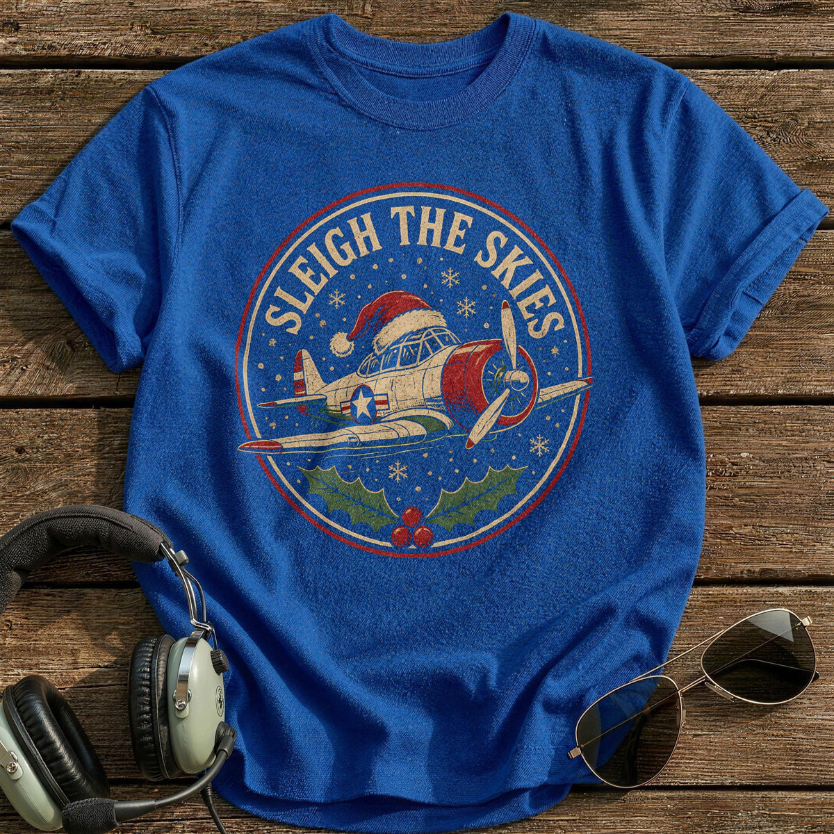 Sleigh The Skies 18 T-Shirt - Royal