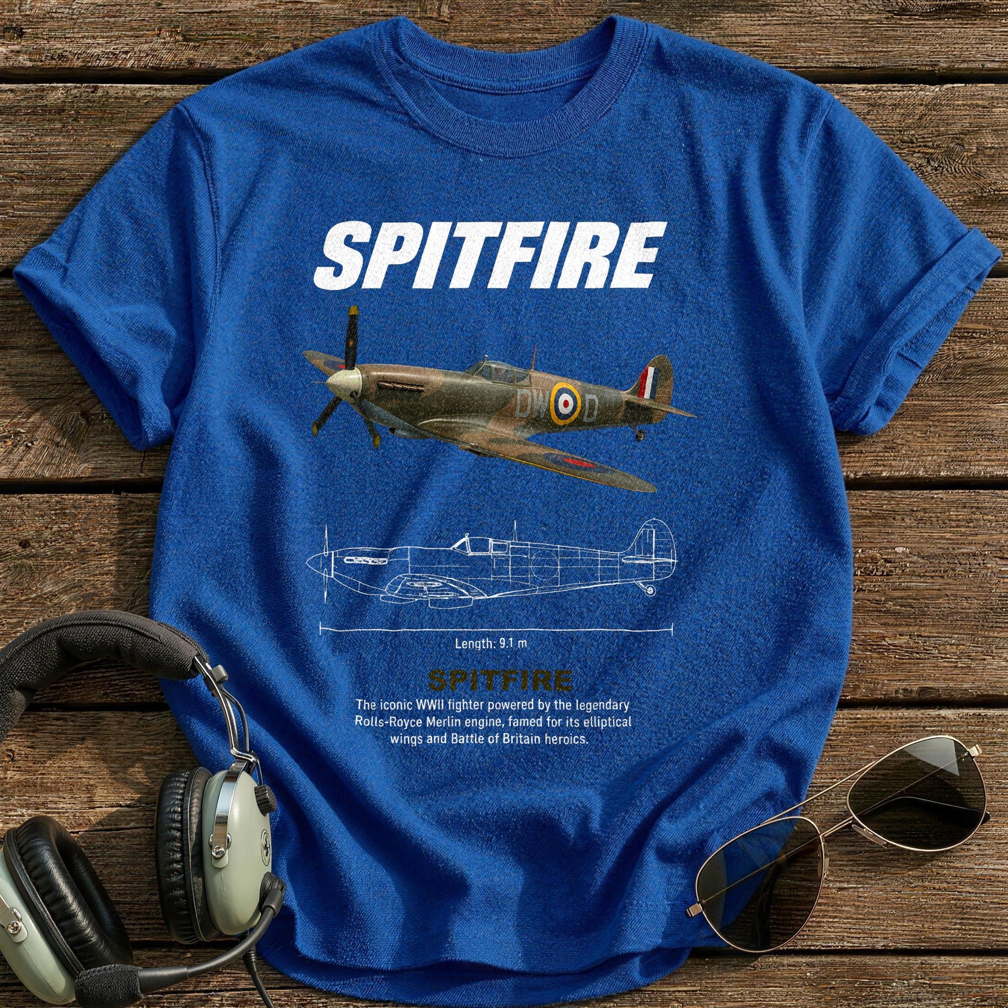 Spitfire 92 T-Shirt - Royal