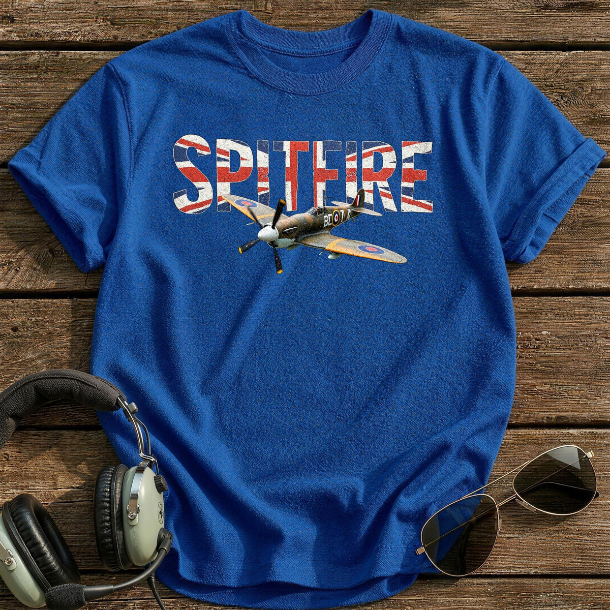 Spitfire Union Jack T-Shirt - Royal