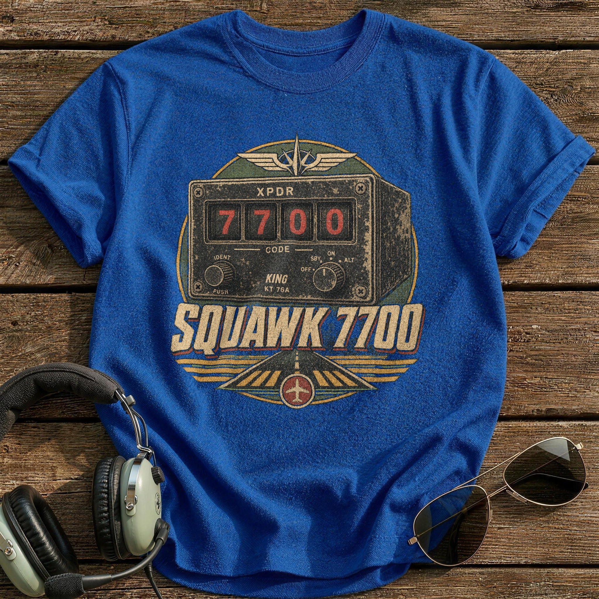 Squawk 7700 T-Shirt - Royal