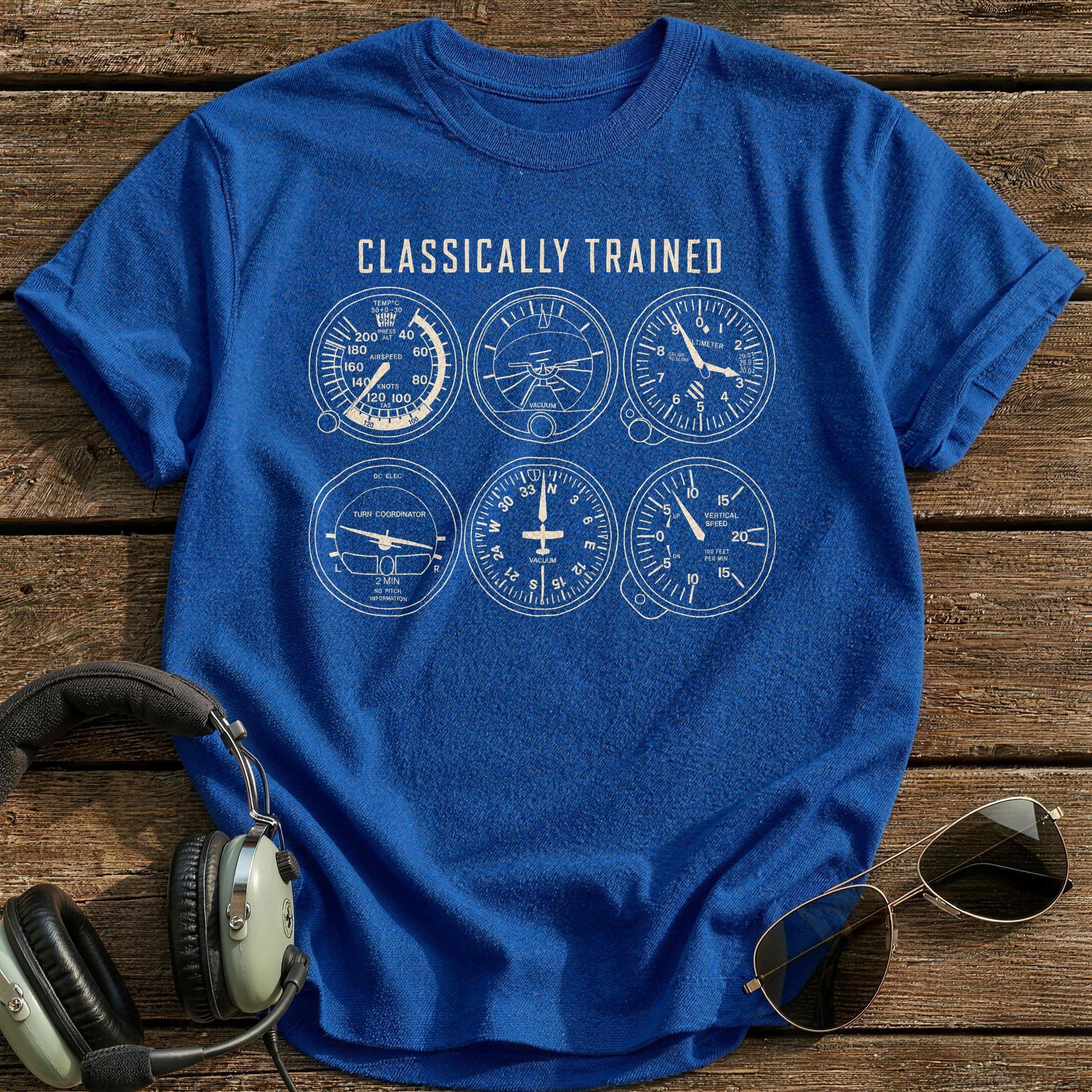 Steam Gauge Tradition T-Shirt - Royal