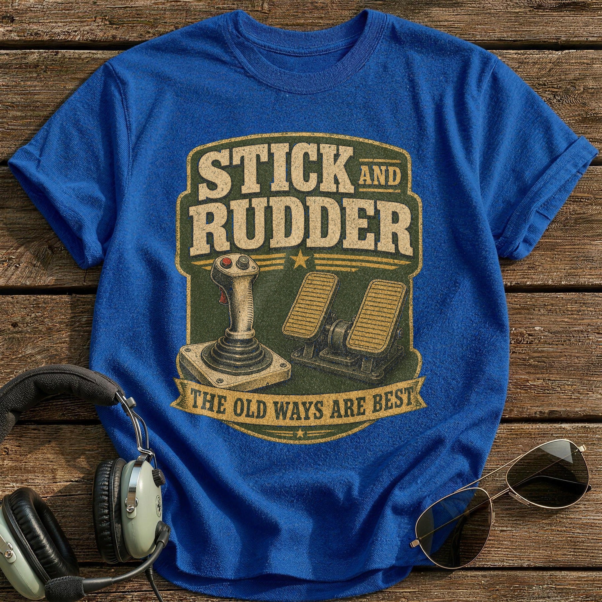 Stick and Rudder T-Shirt - Royal