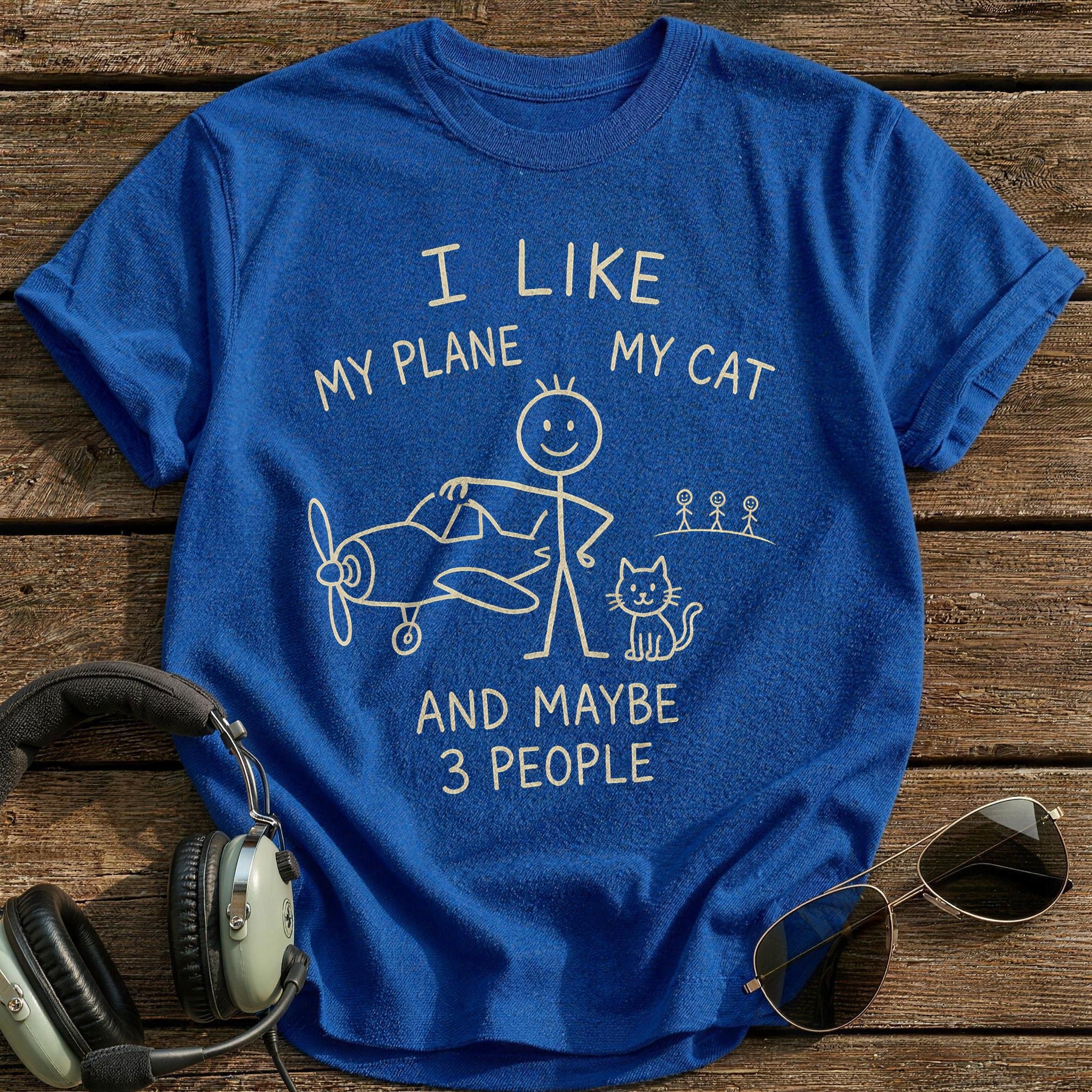 Stickman Plane Cat 98 - Royal