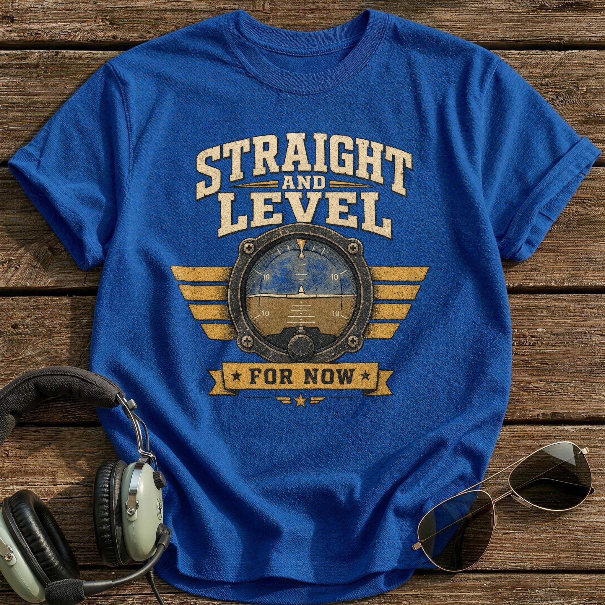 Straight & Level T-Shirt - Royal