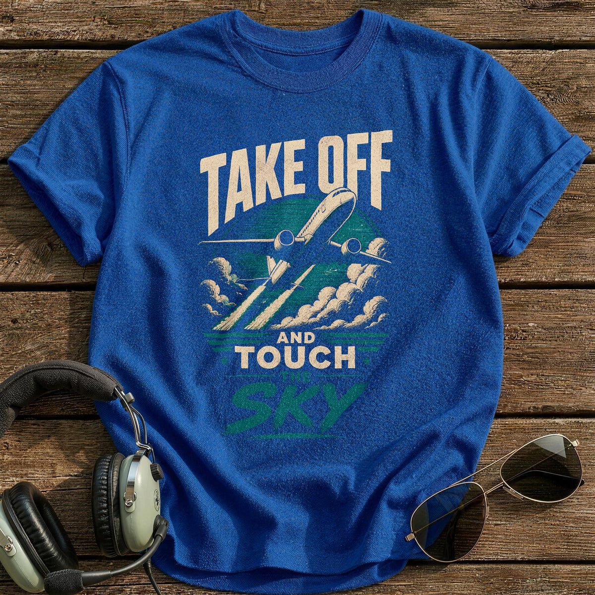 Take Off Touch Sky 41 T-Shirt - Royal