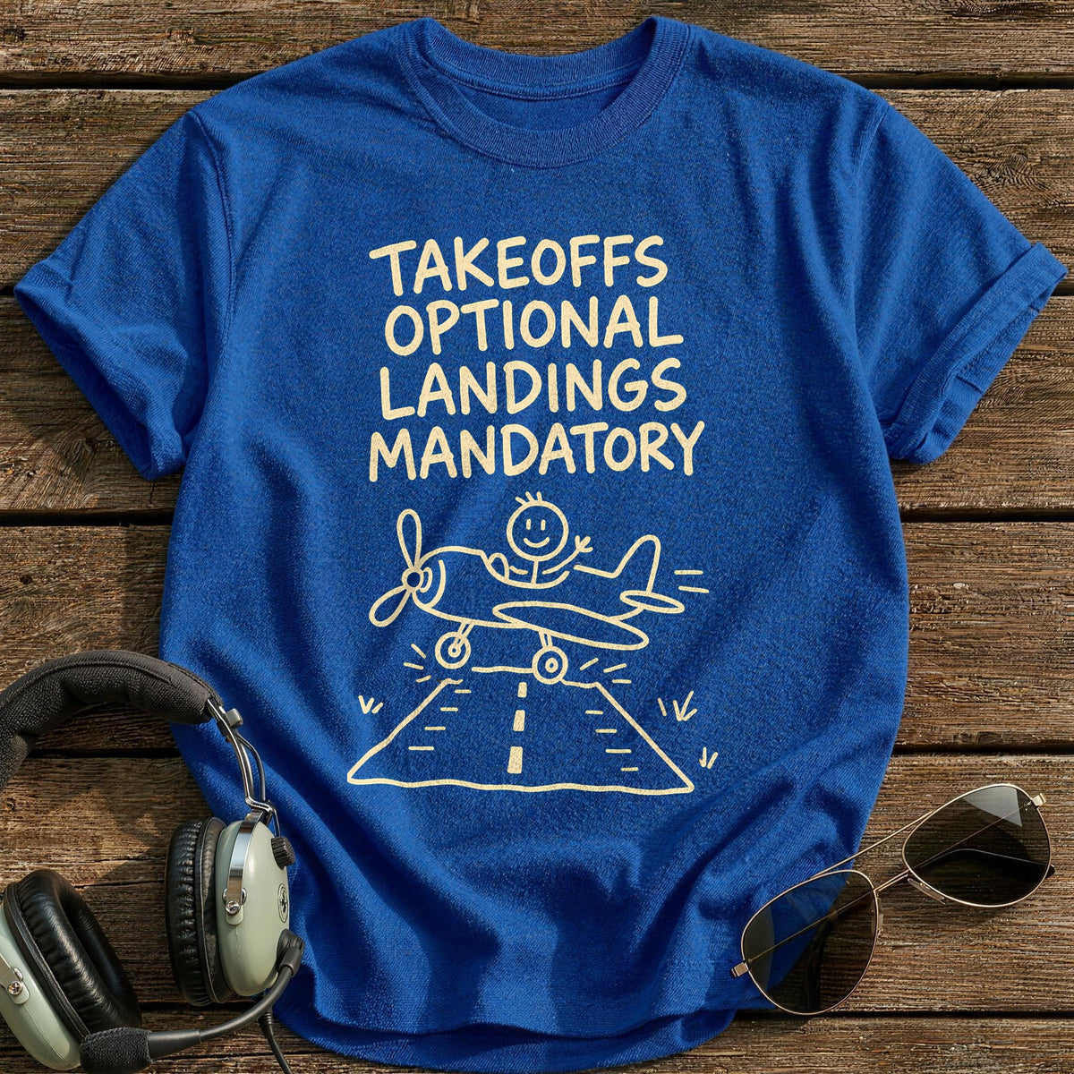 Takeoffs Optional 46 T-Shirt - Royal