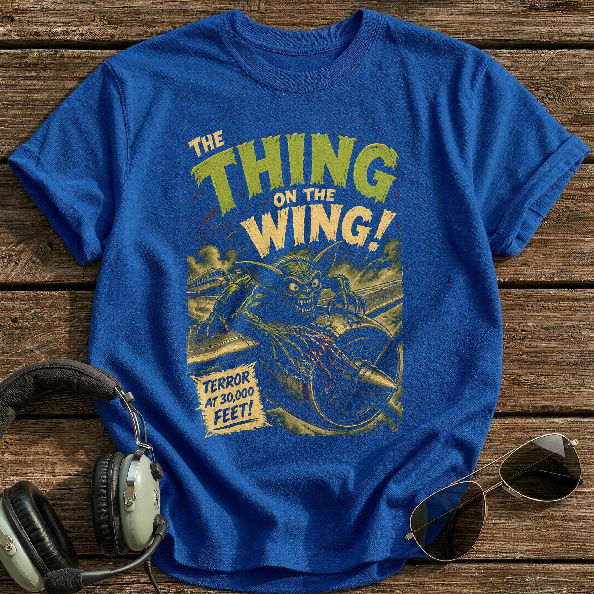 The Thing On The Wing 05 T-Shirt - Royal