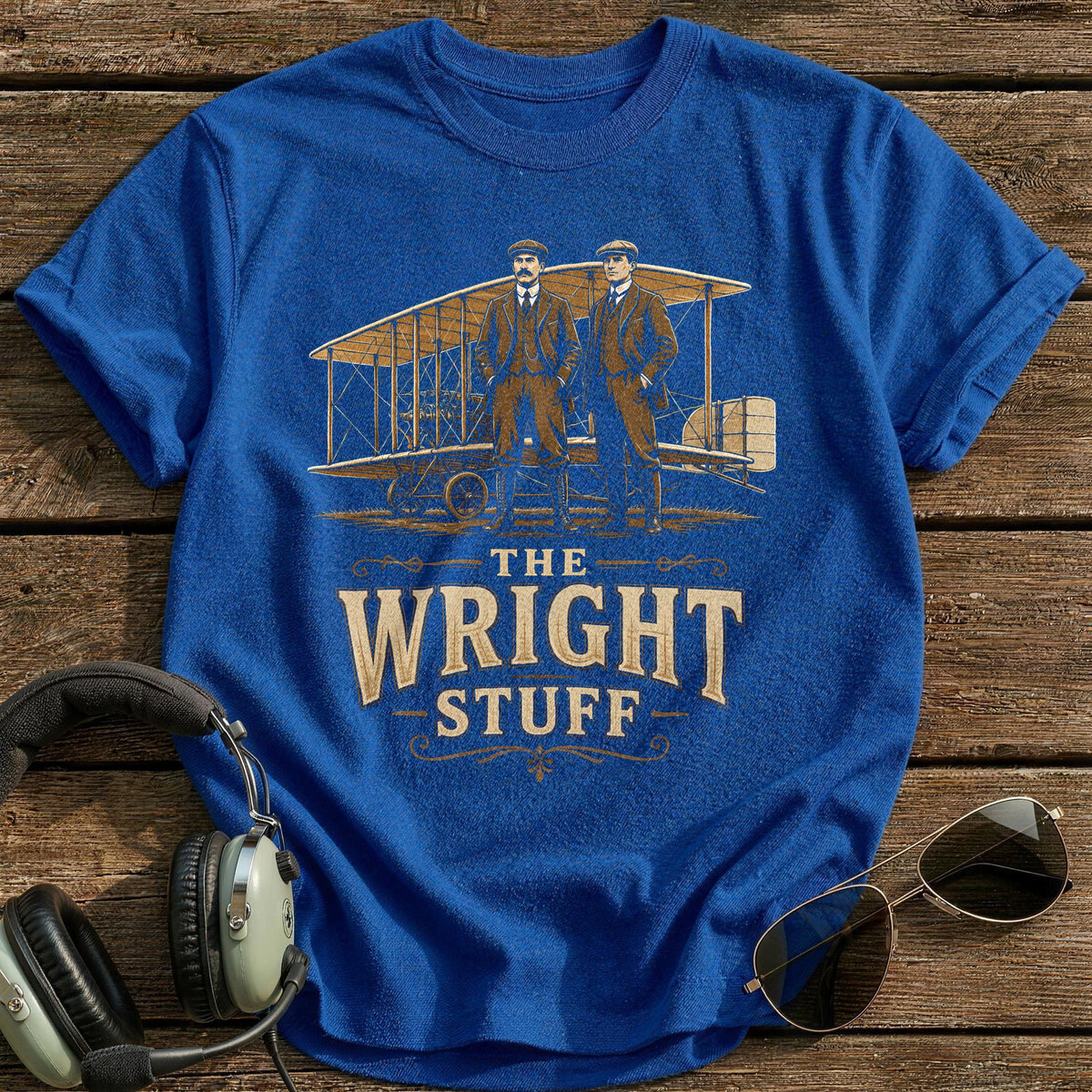 The Wright Stuff T-Shirt - Royal