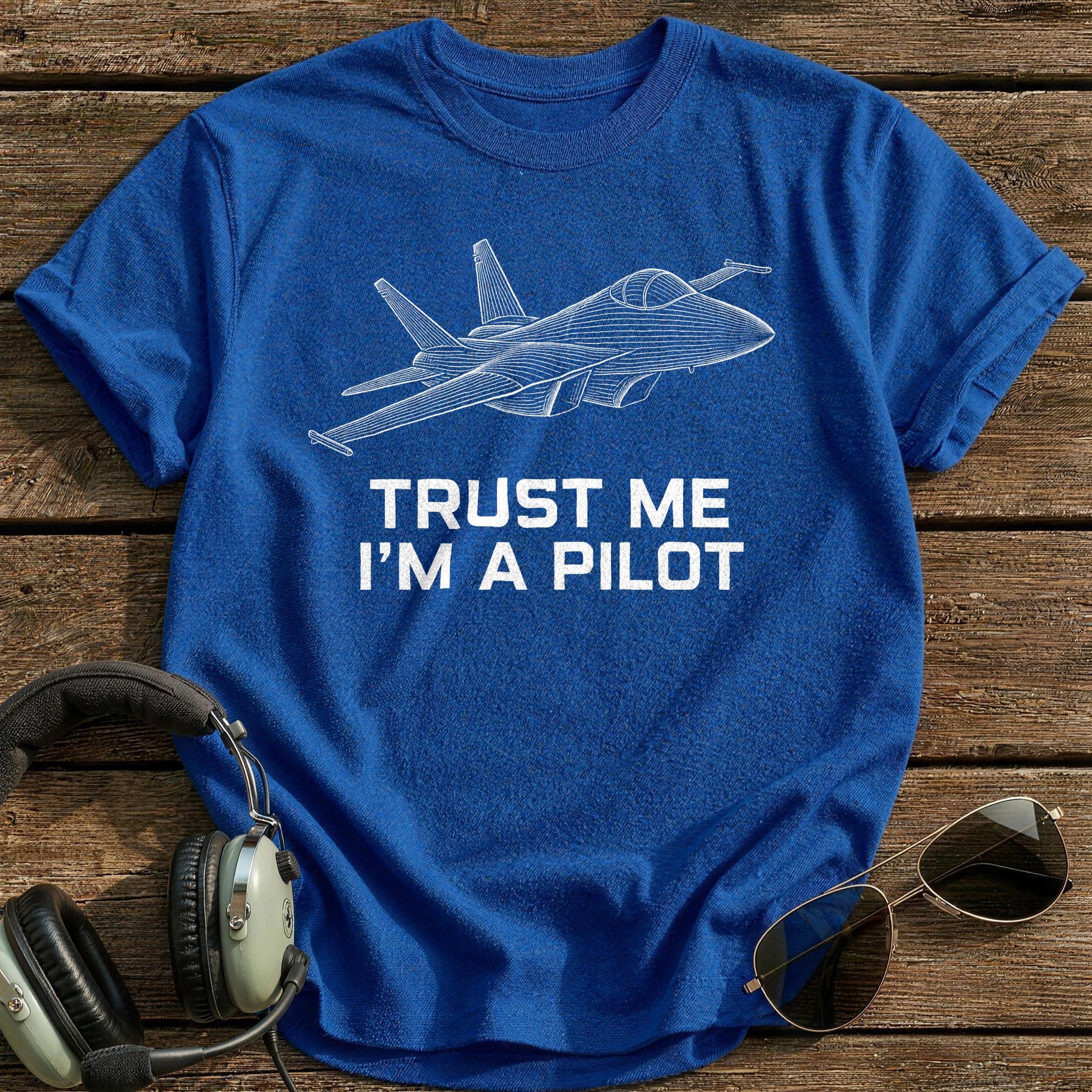 Trust Me Pilot 83 T-Shirt - Royal