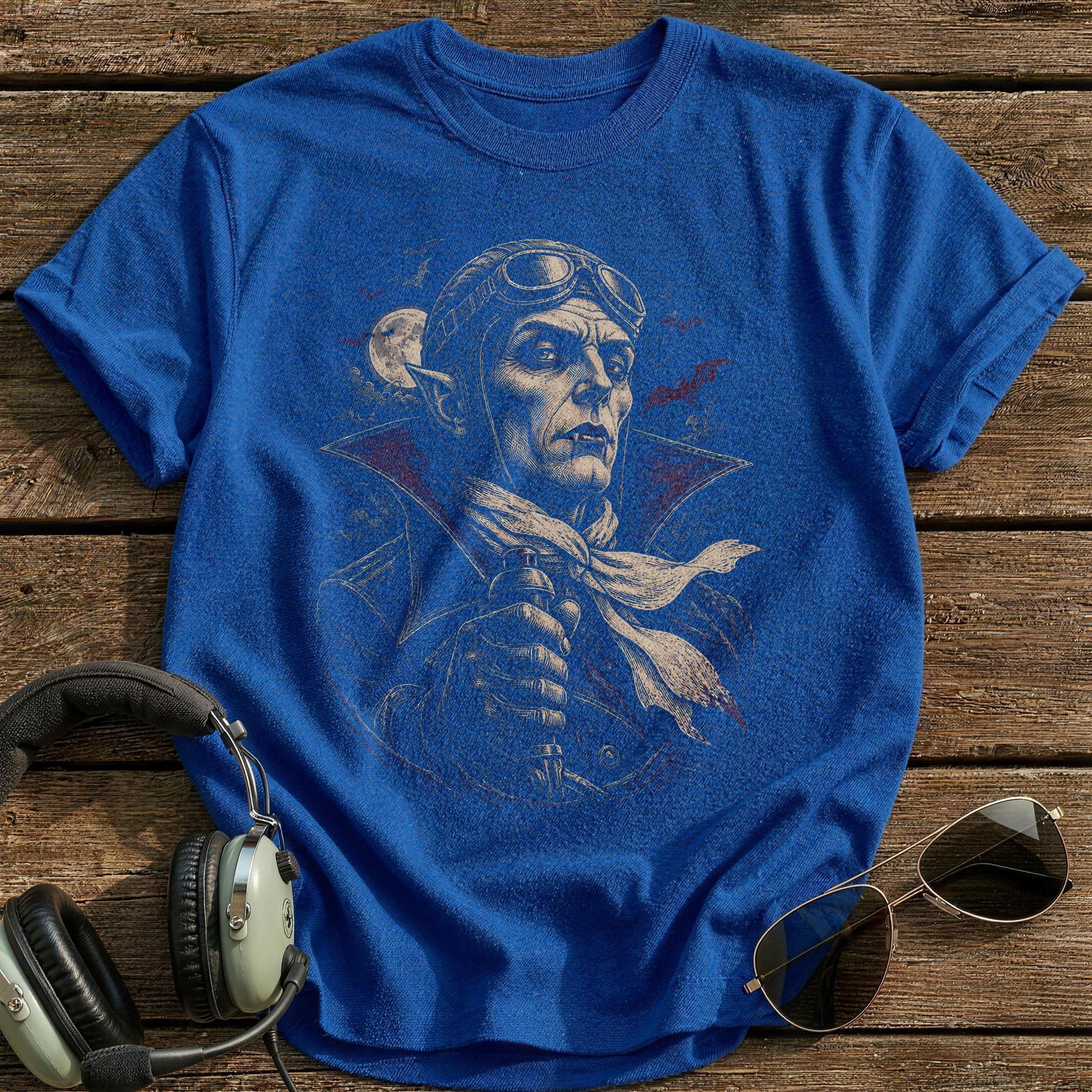 Vampire Etched 98 T-Shirt - Royal