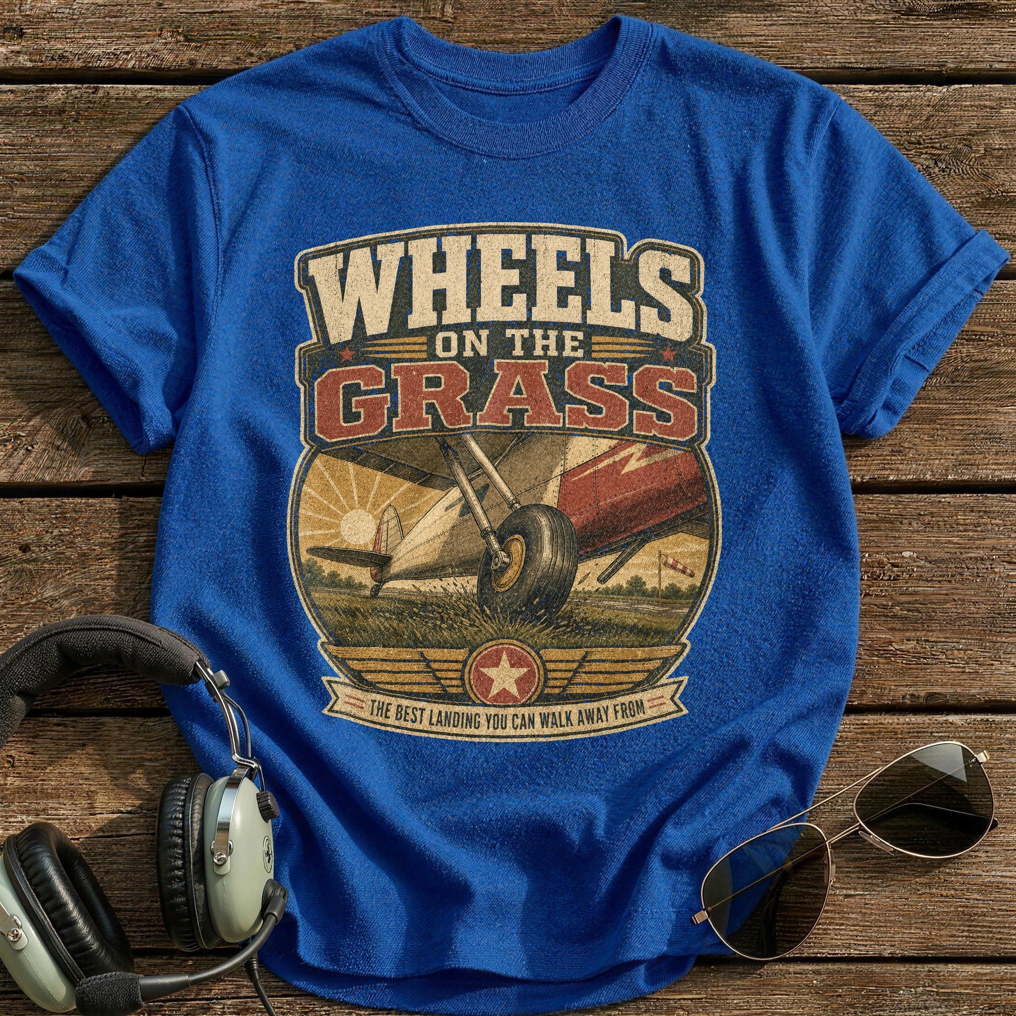 Walking Away Fine T-Shirt - Royal