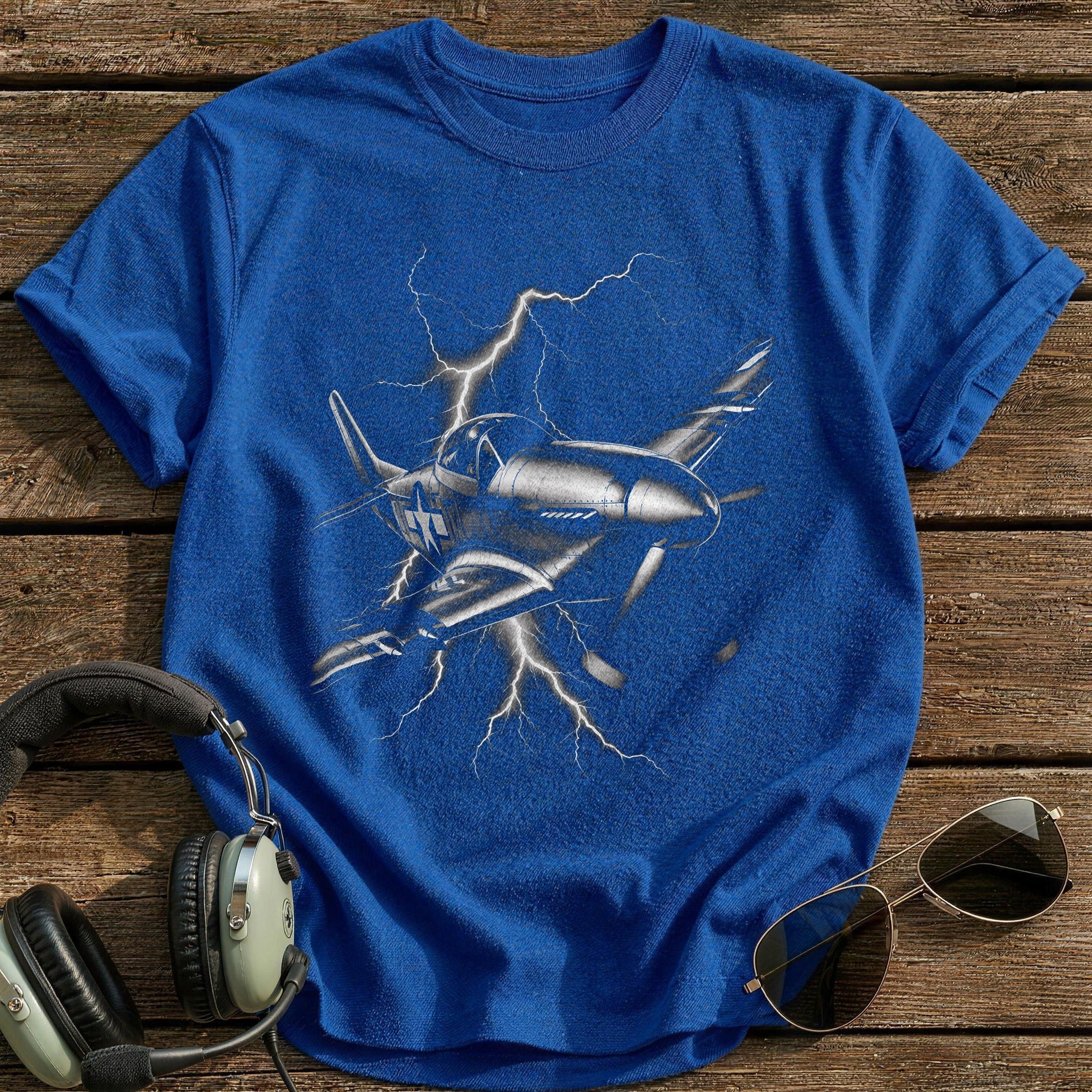 Warbird Lightning Storm T-Shirt - Royal
