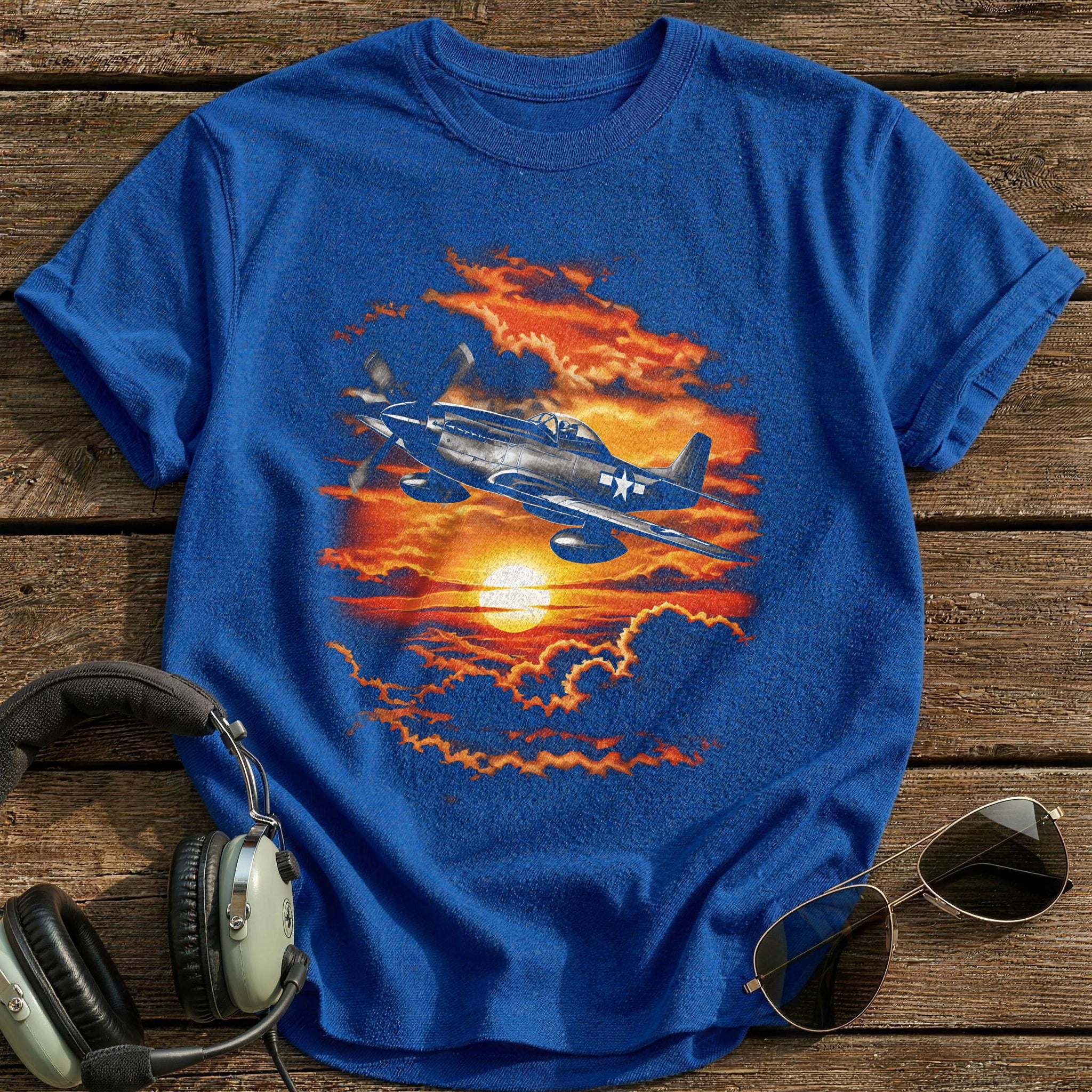 Warbird Sunset T-Shirt - Royal