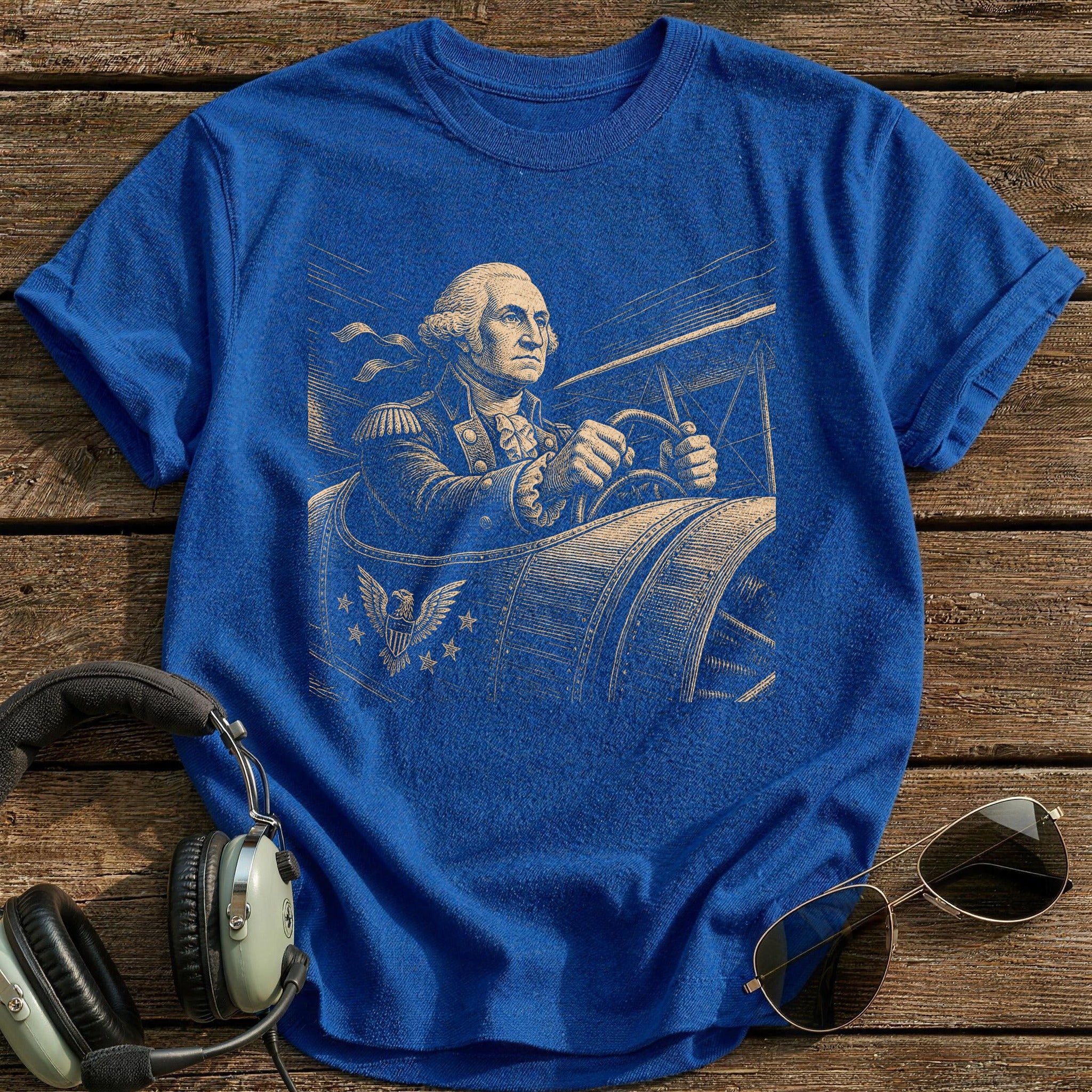 Washington At The Stick T-Shirt - Royal