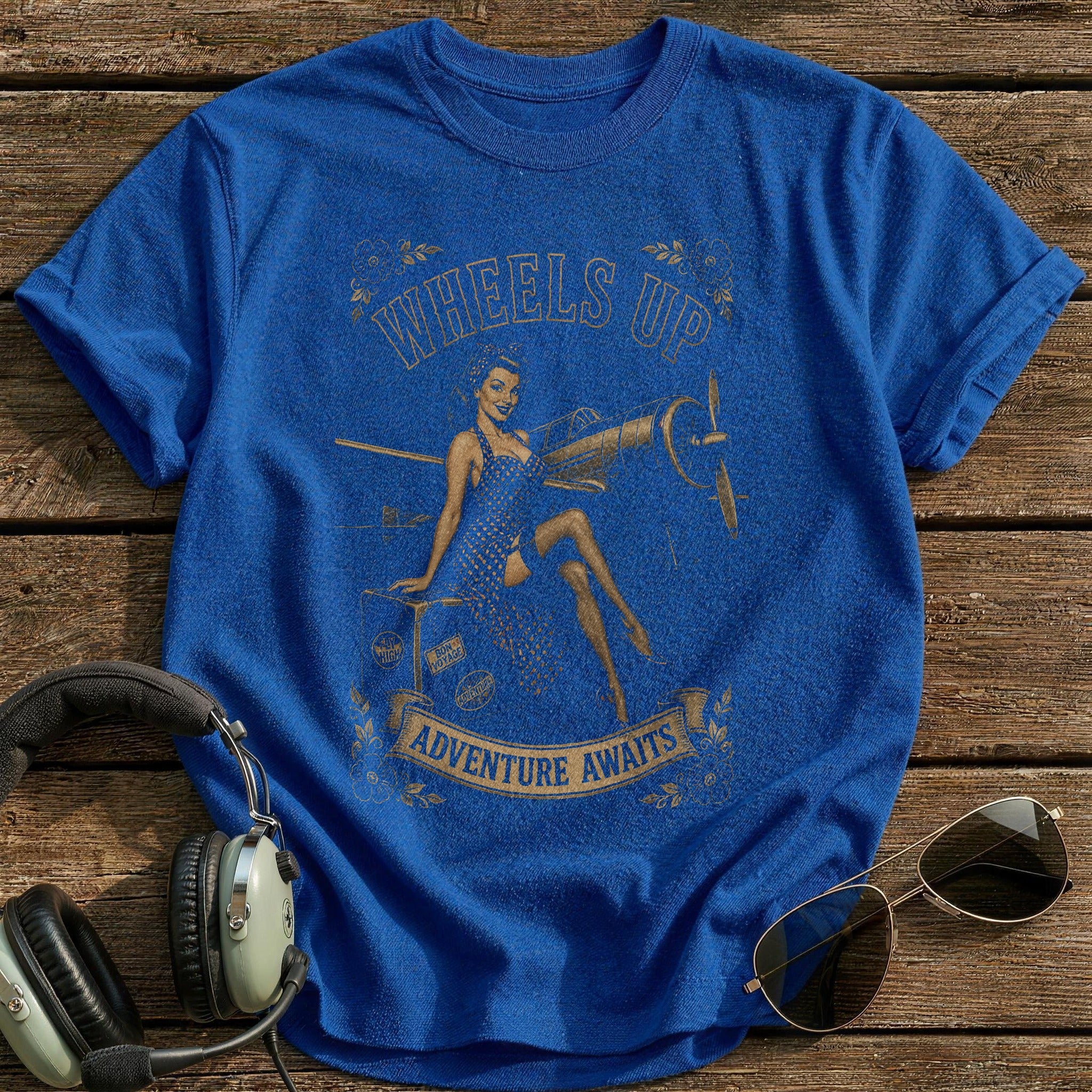 Wheels Up T-Shirt - Royal