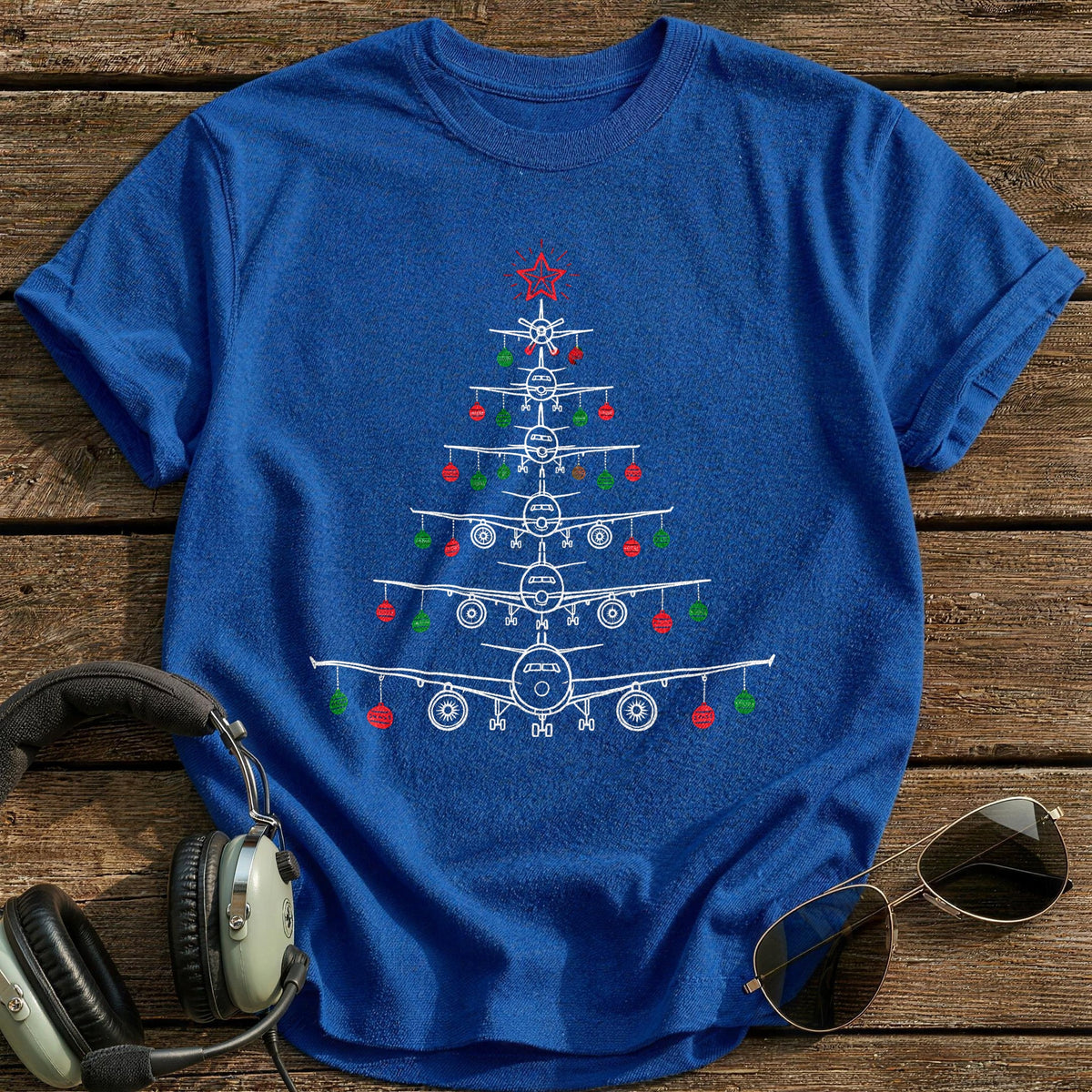 Whiteline Plane Tree Baubles 69 T-Shirt - Royal