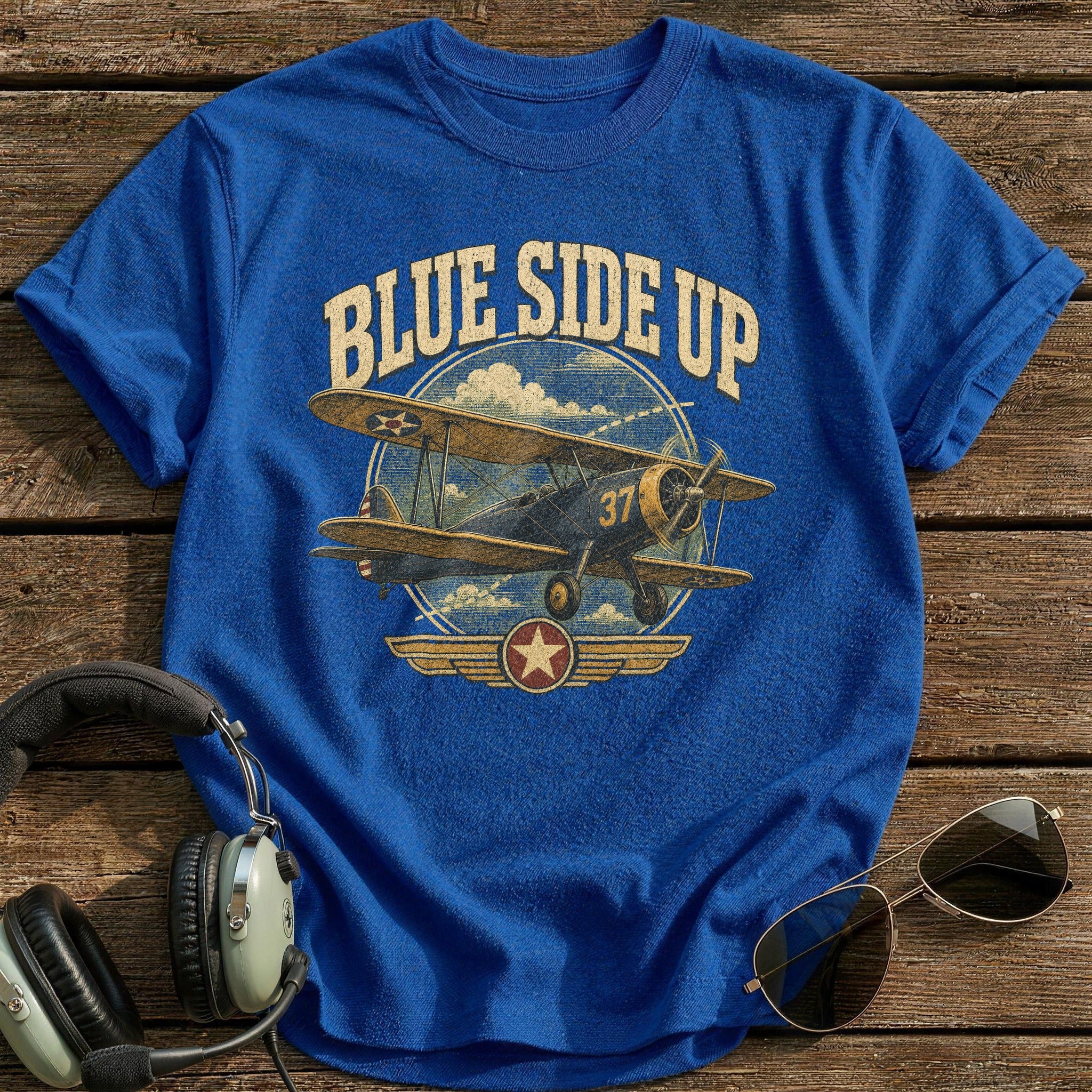 Wings and Whiskey T-Shirt - Royal