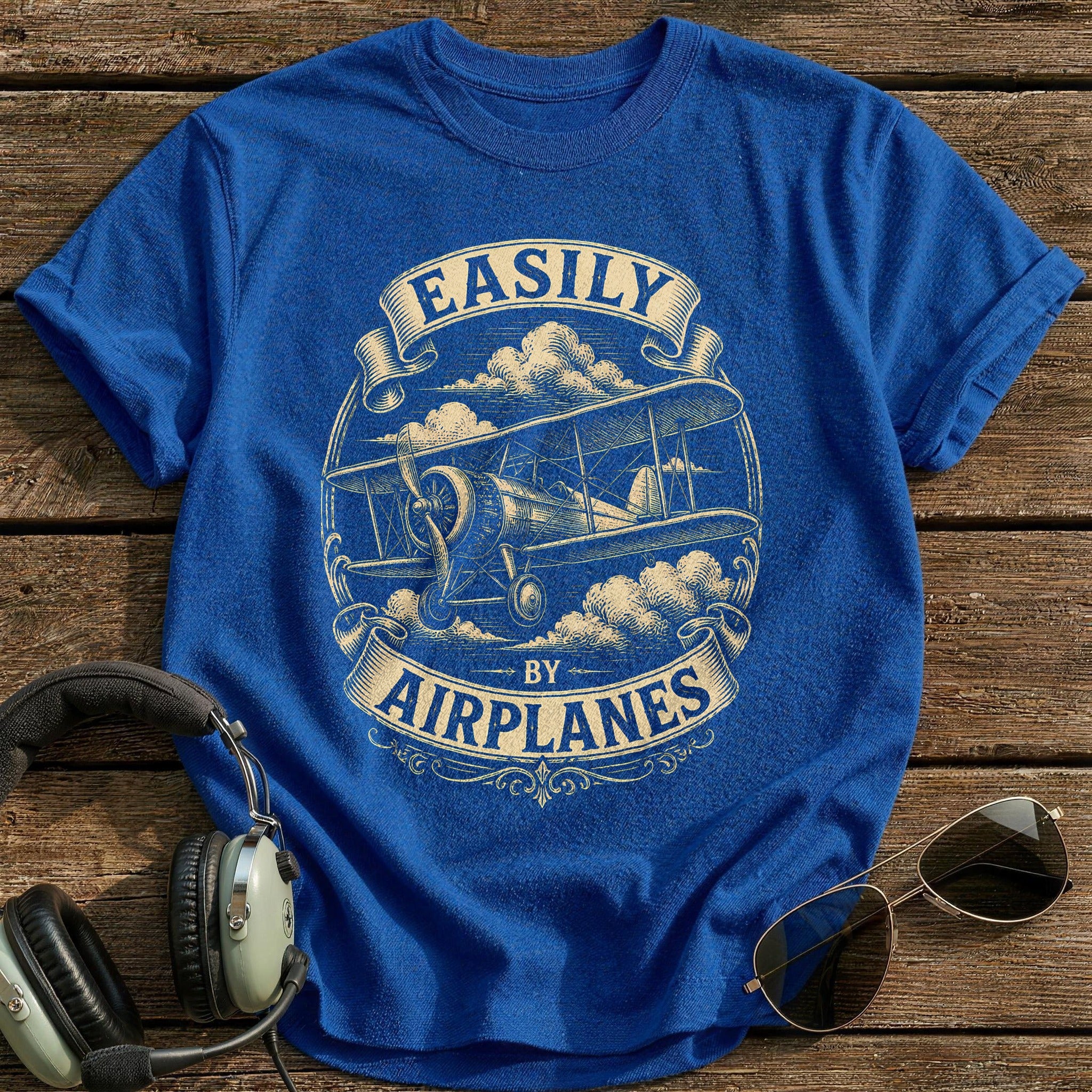 Woodcut Biplane 88 - Royal