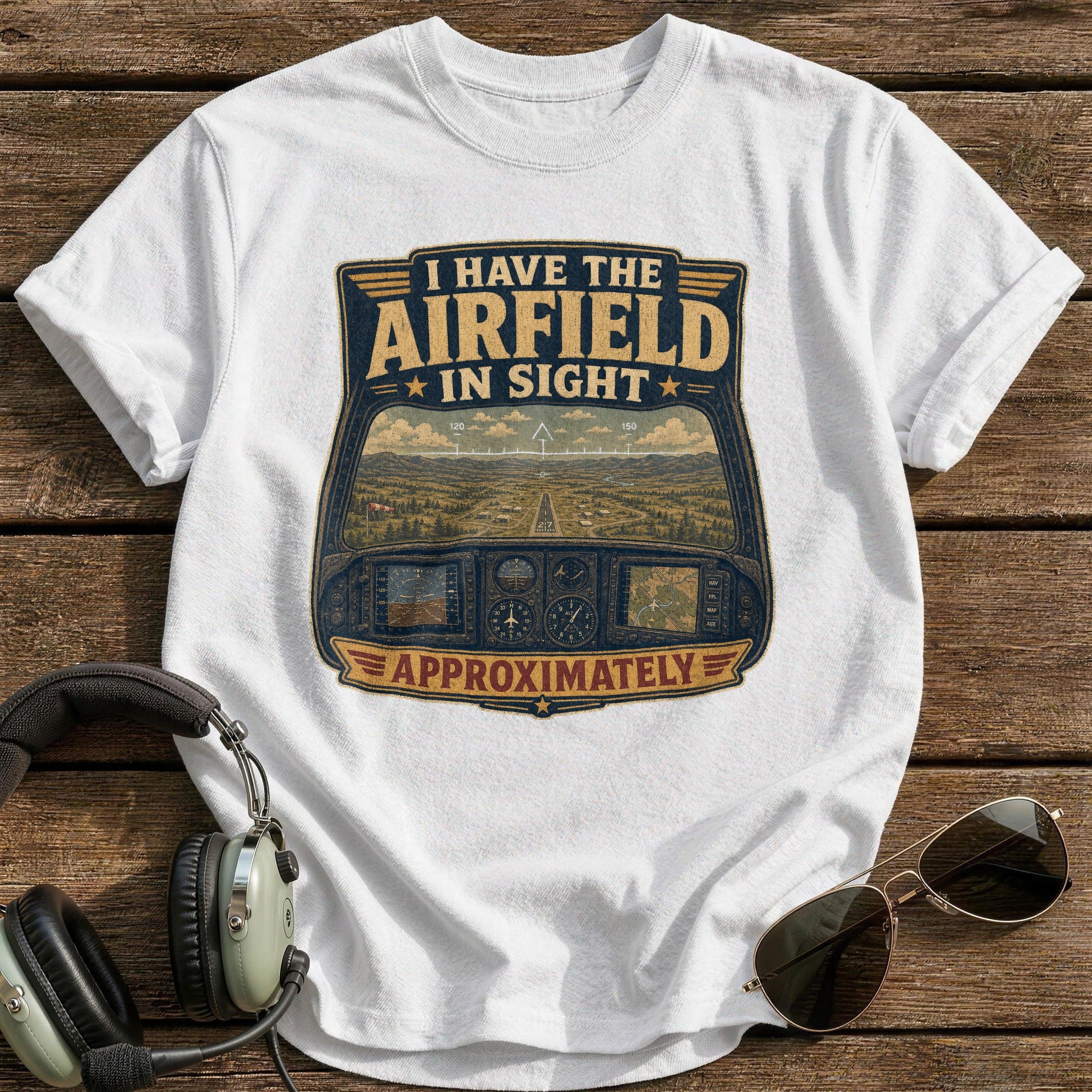 Airfield in Sight T-Shirt - White