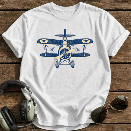 Biplane Blues T-Shirt - White