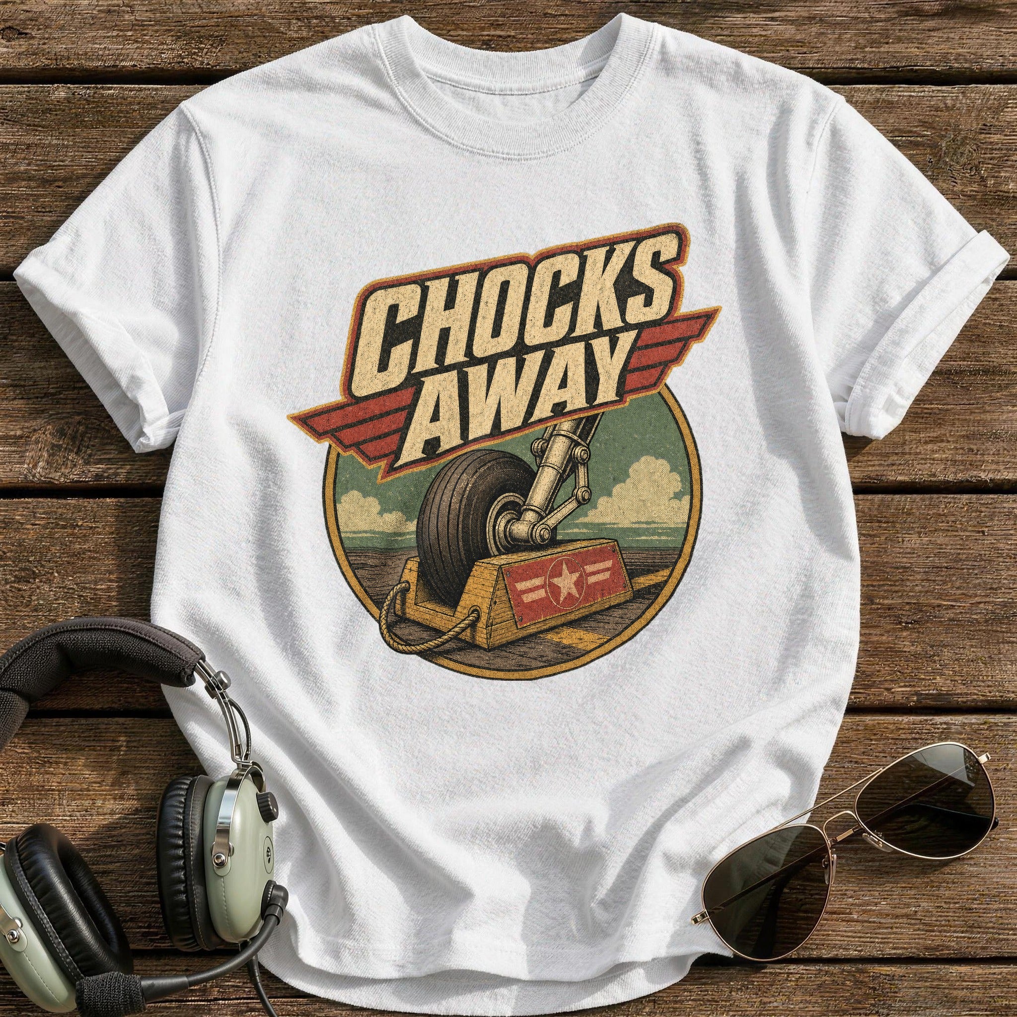 Chocks Away T-Shirt - White