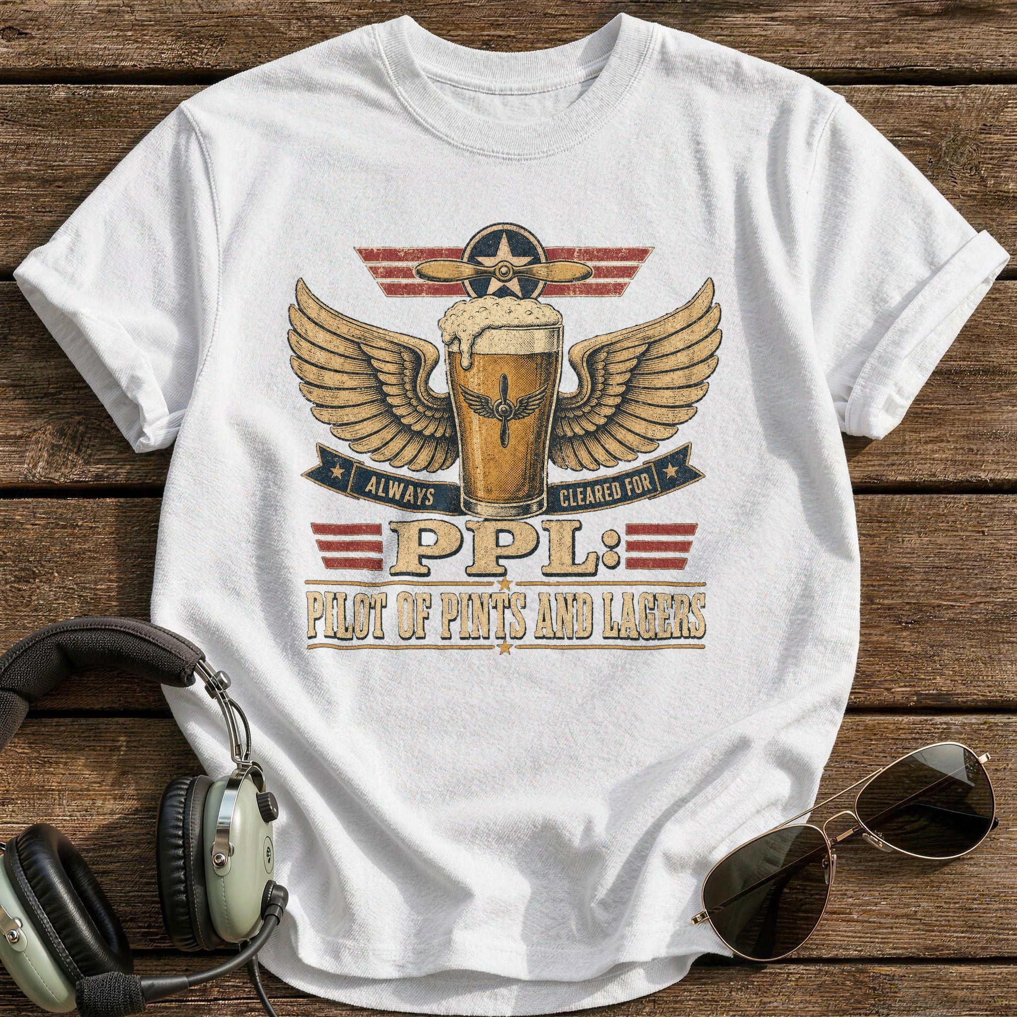 Cleared for Takeoff T-Shirt - White