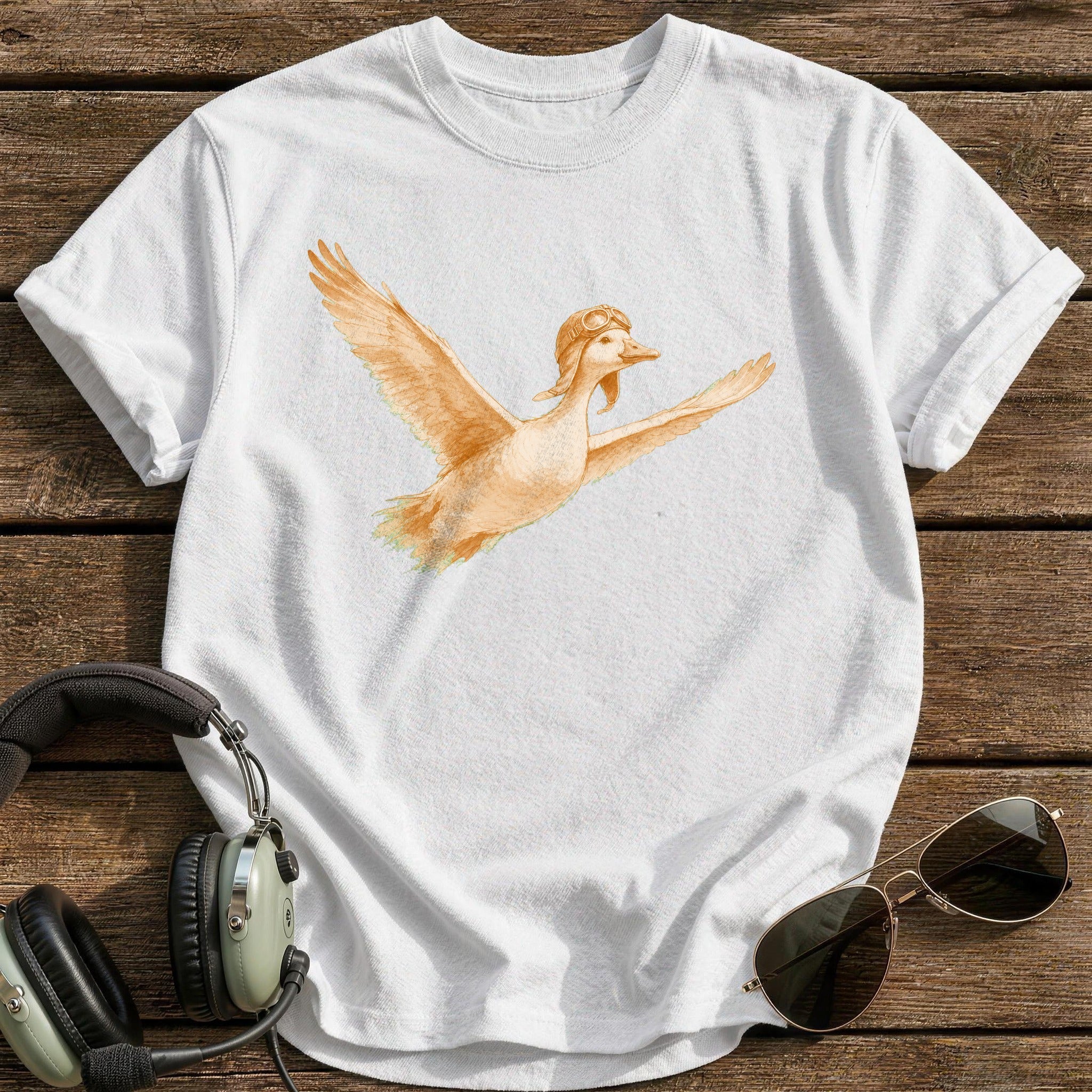 Goose on Final T-Shirt - White