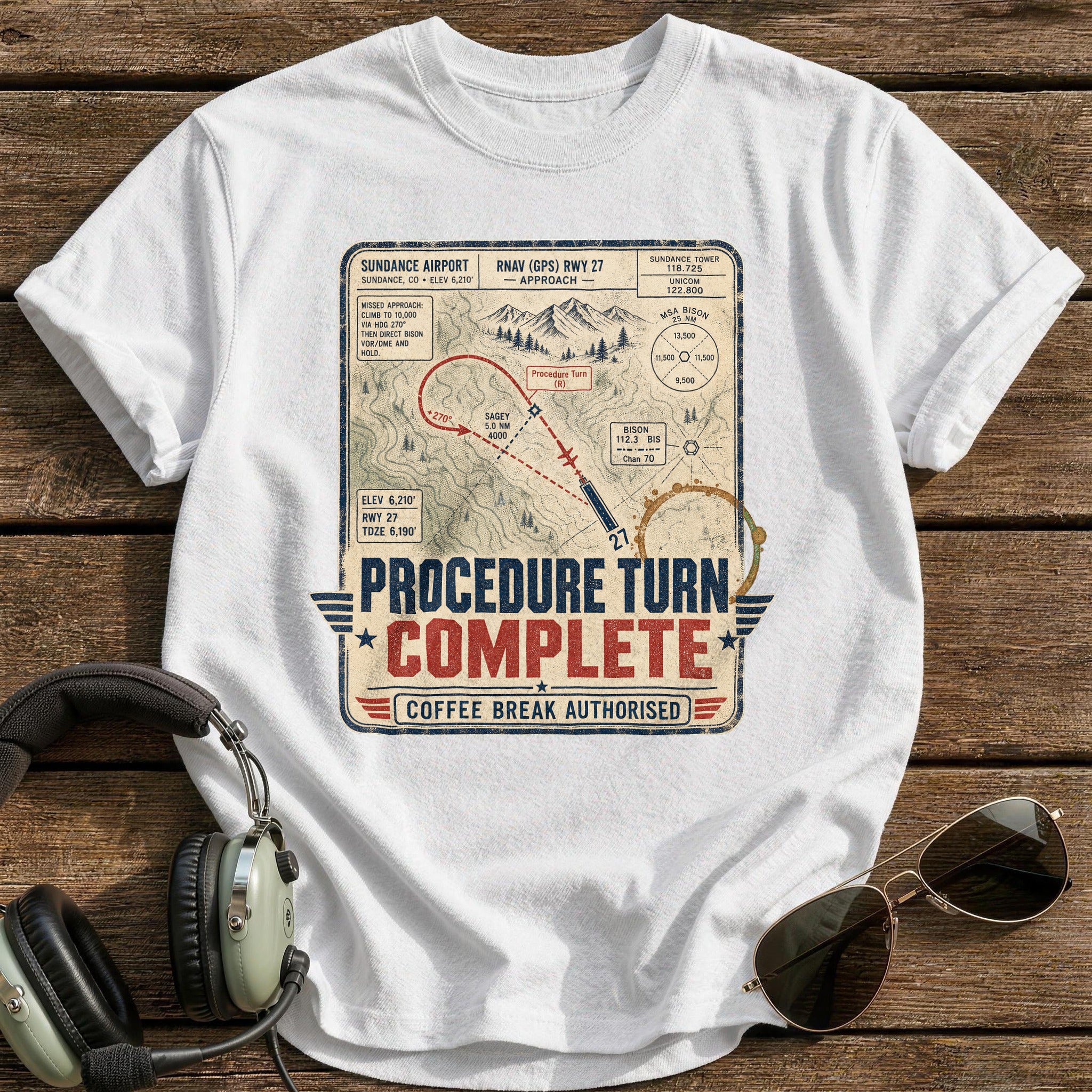 Procedure Turn Complete T-Shirt - White